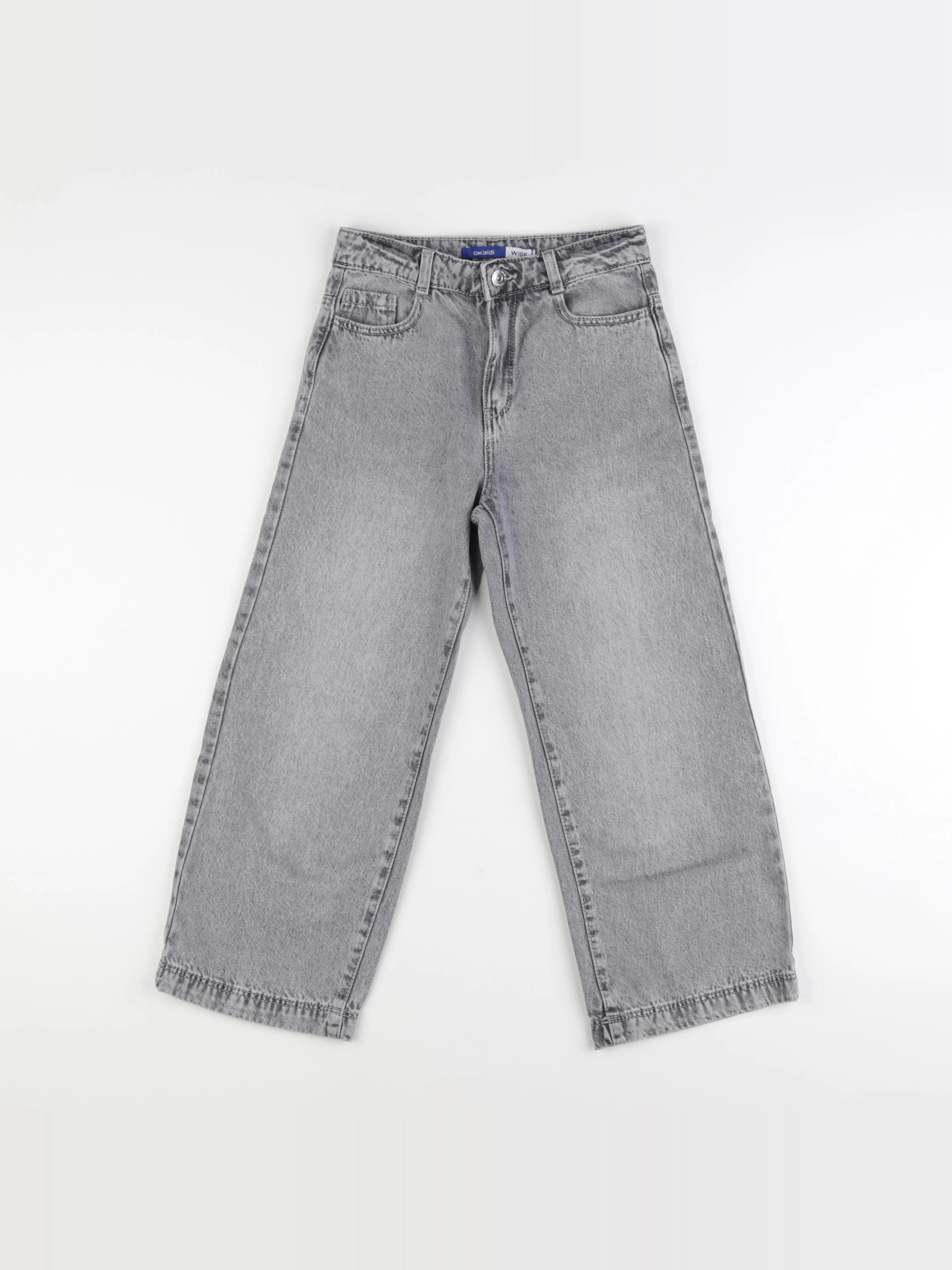 Okaidi - jean gris - 9 ans