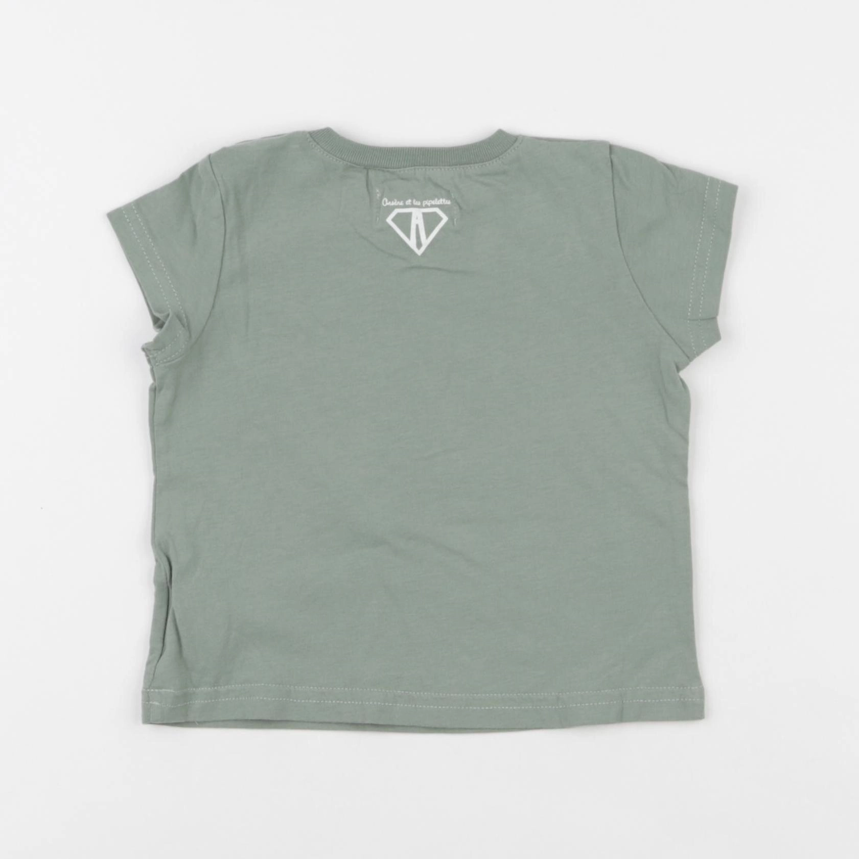 Arsène et les pipelettes - tee-shirt vert - 18 mois