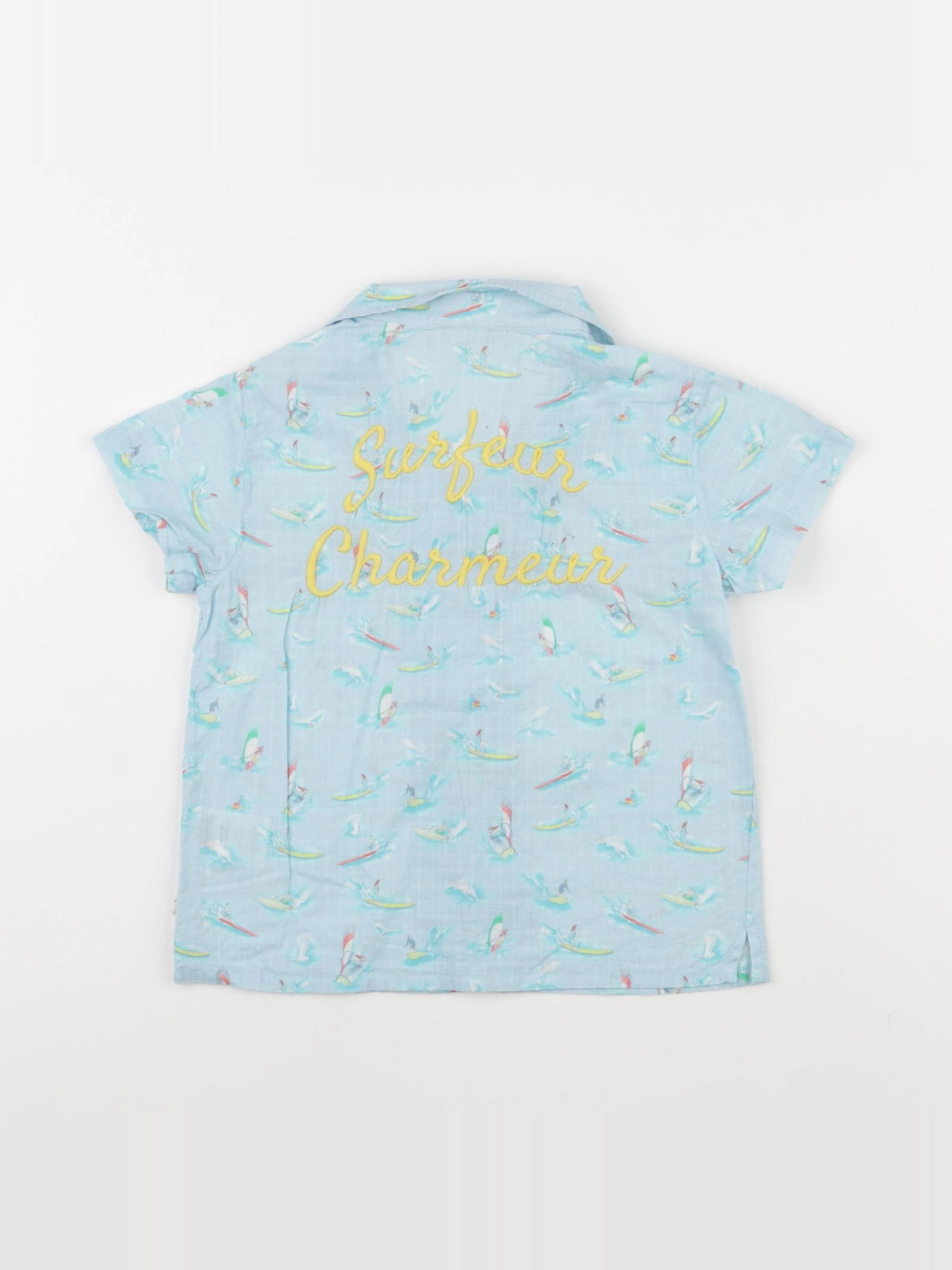 Arsène et les pipelettes - chemise bleu - 4 ans