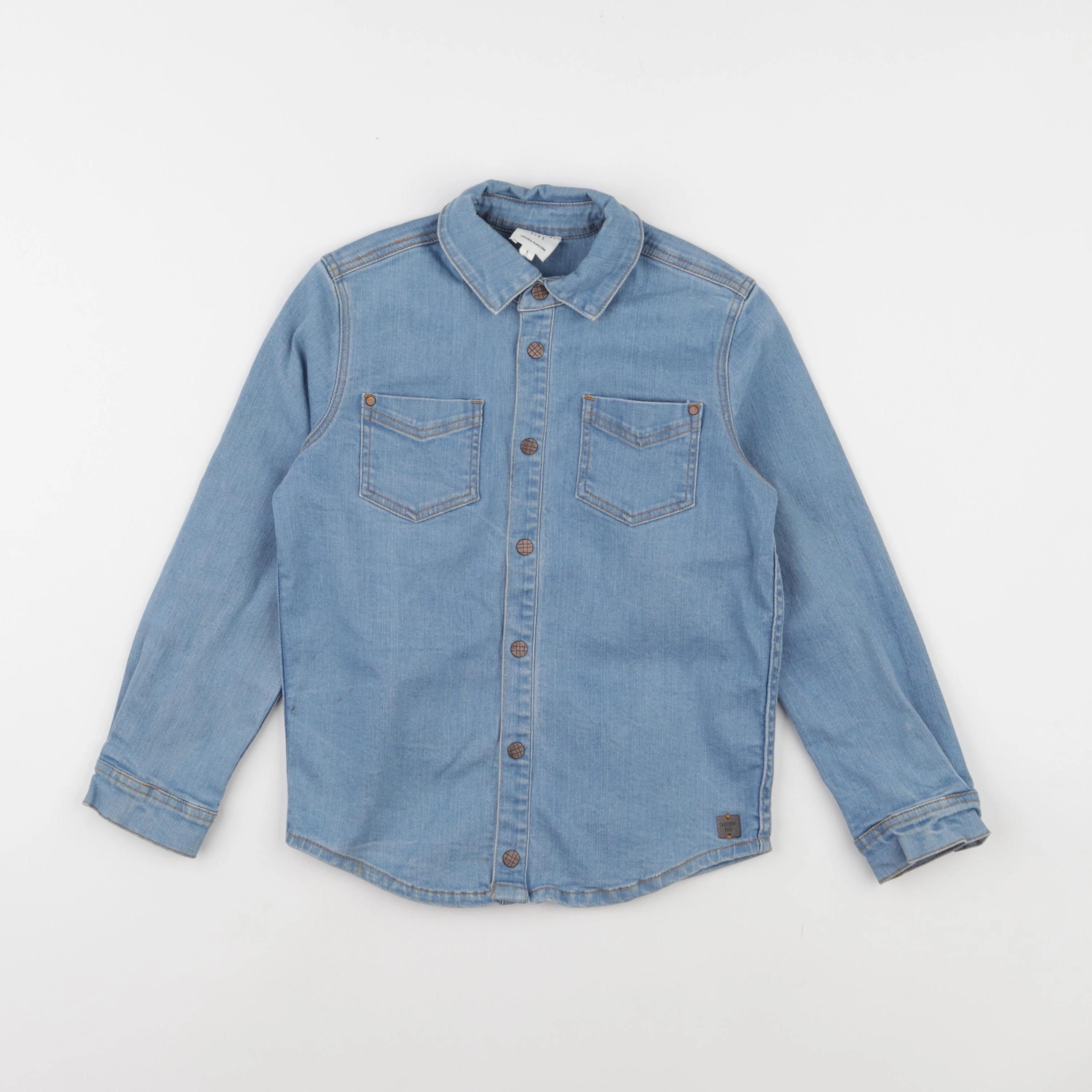 Carrément Beau - chemise bleu - 6 ans