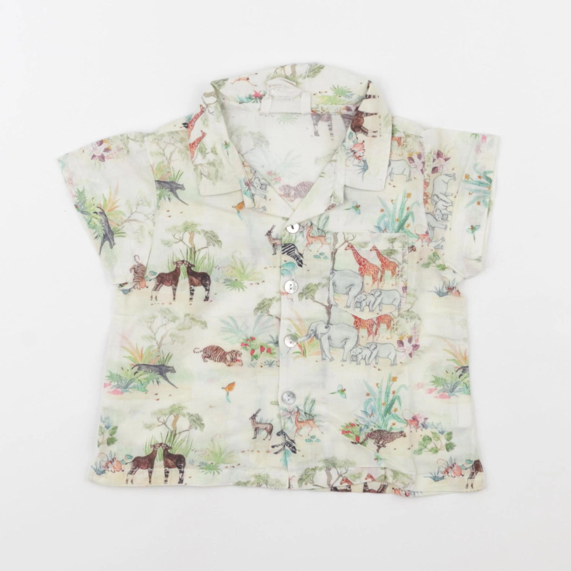 Arsène et les pipelettes - chemise beige - 18 mois