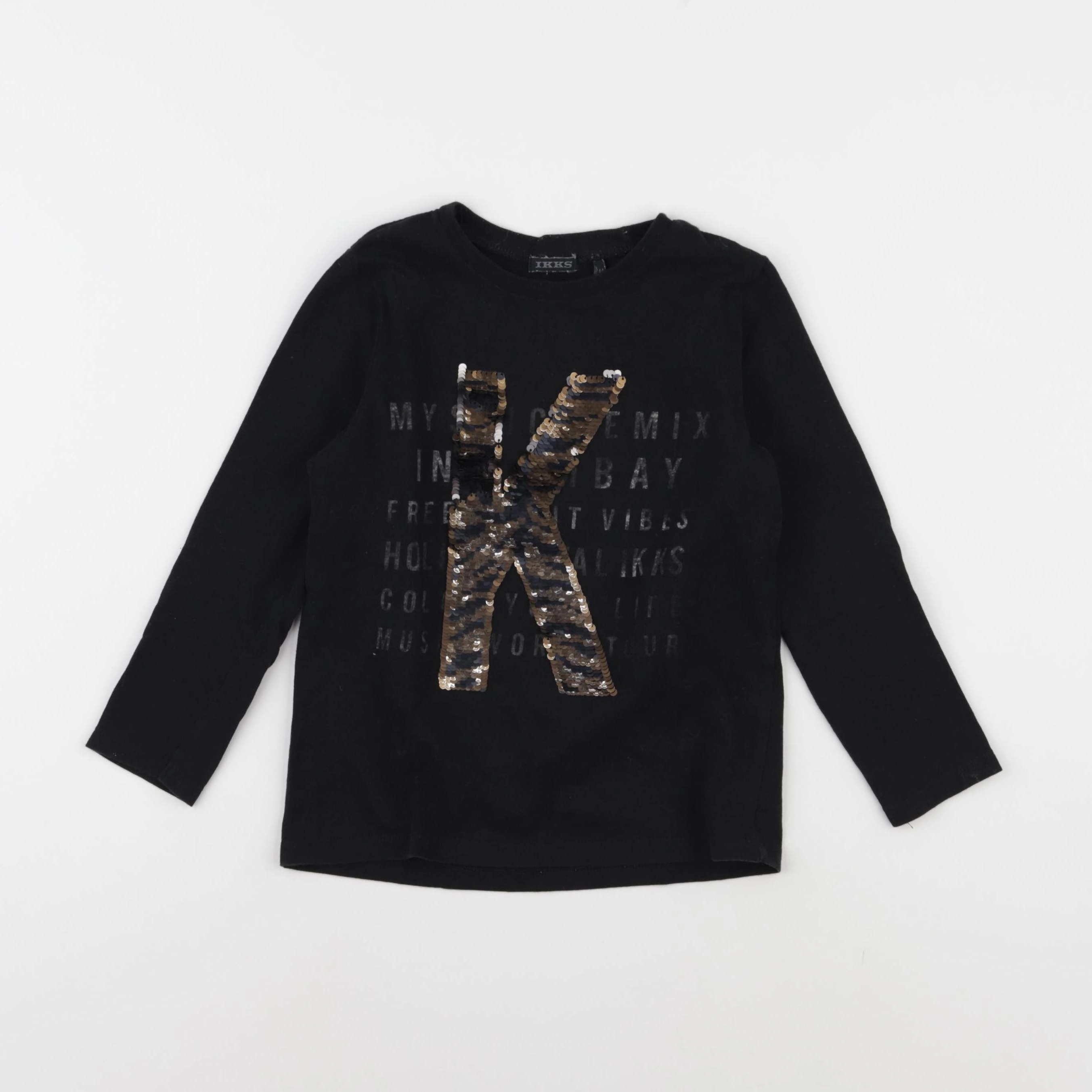 IKKS - tee-shirt noir - 4 ans