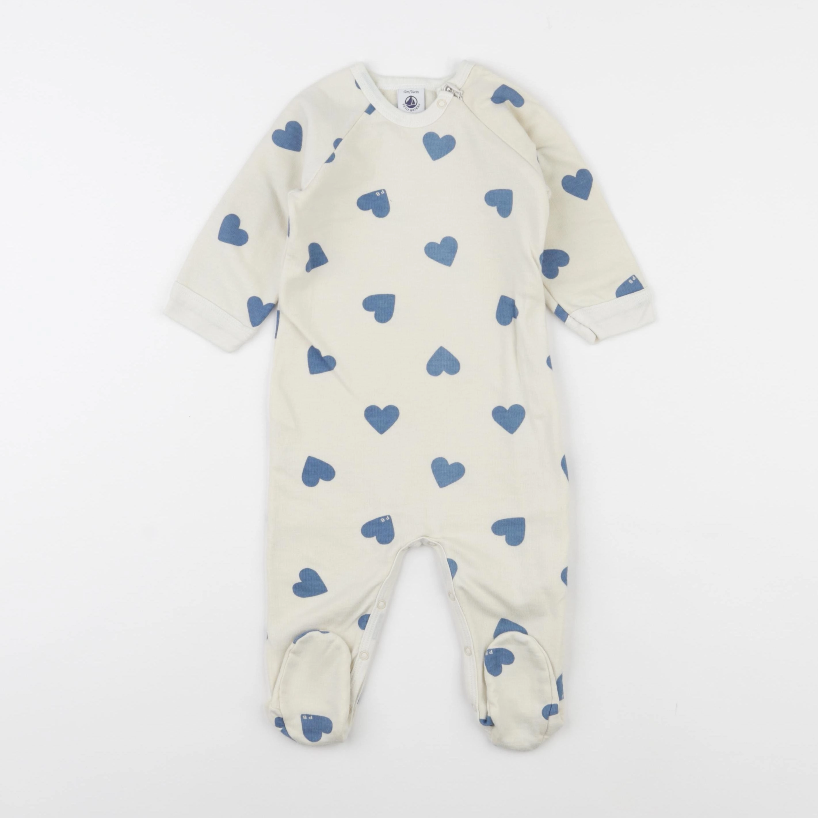 Petit Bateau - pyjama beige - 12 mois