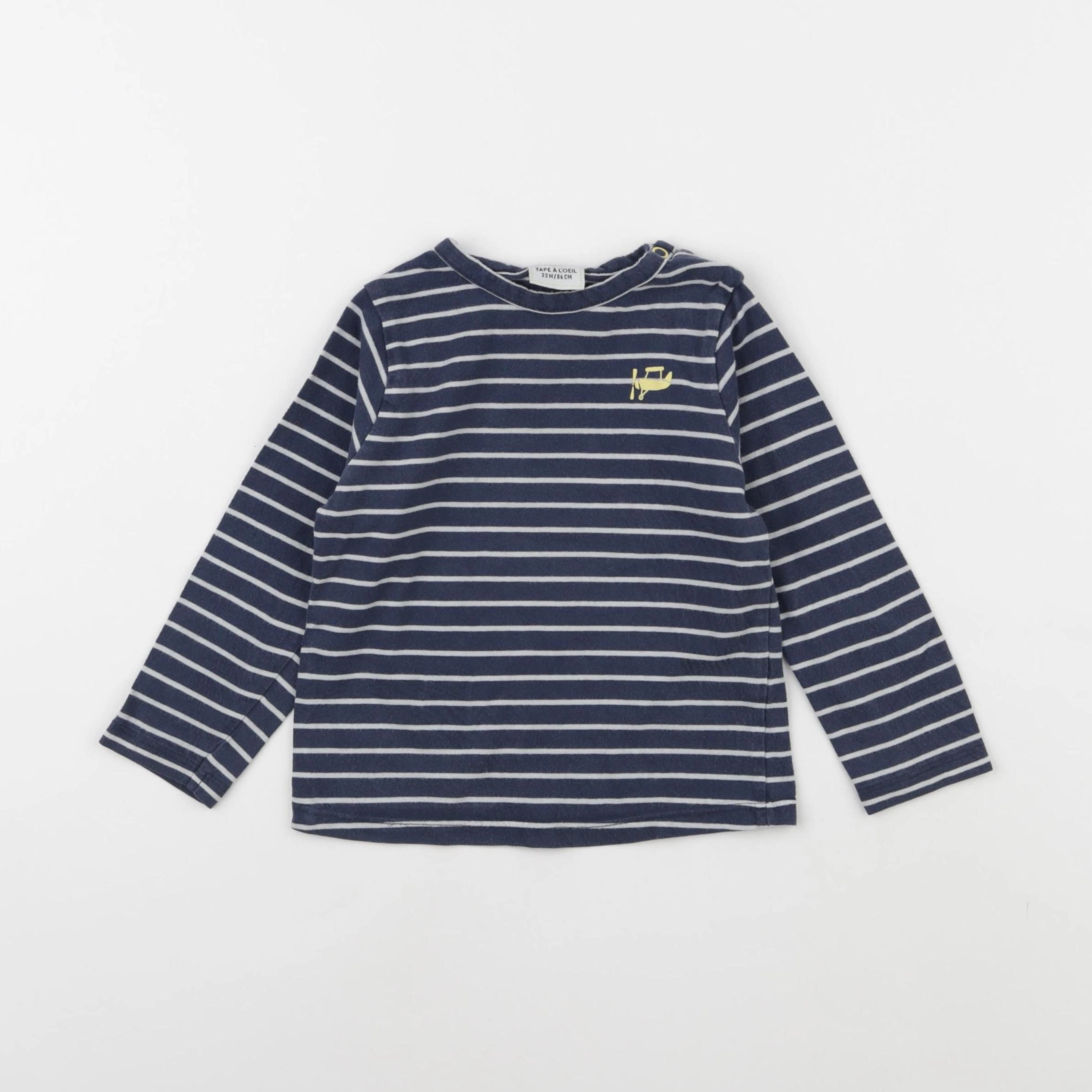 Tape à l'oeil - tee-shirt bleu - 24 mois