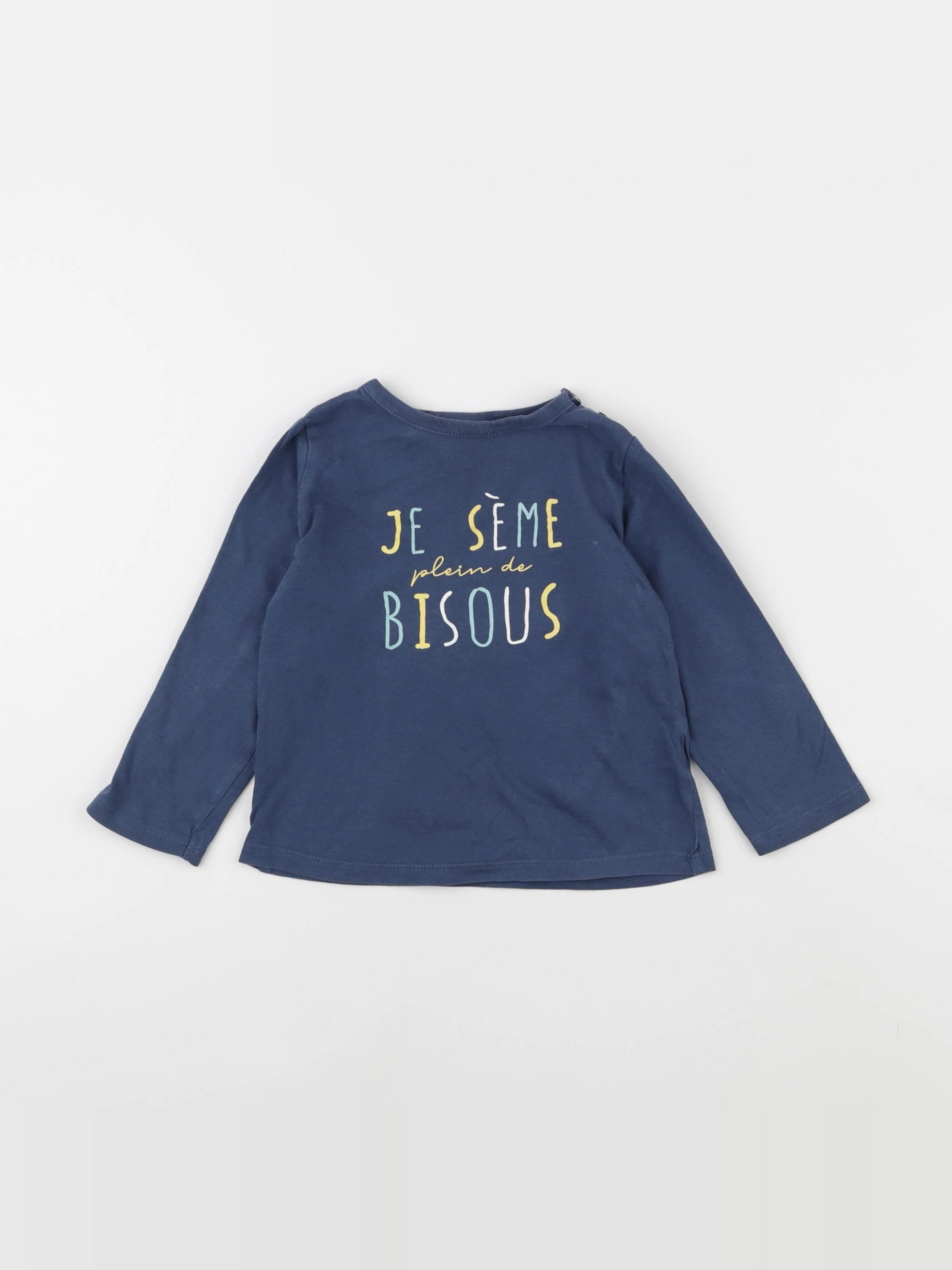 Tape à l'oeil - tee-shirt bleu - 24 mois