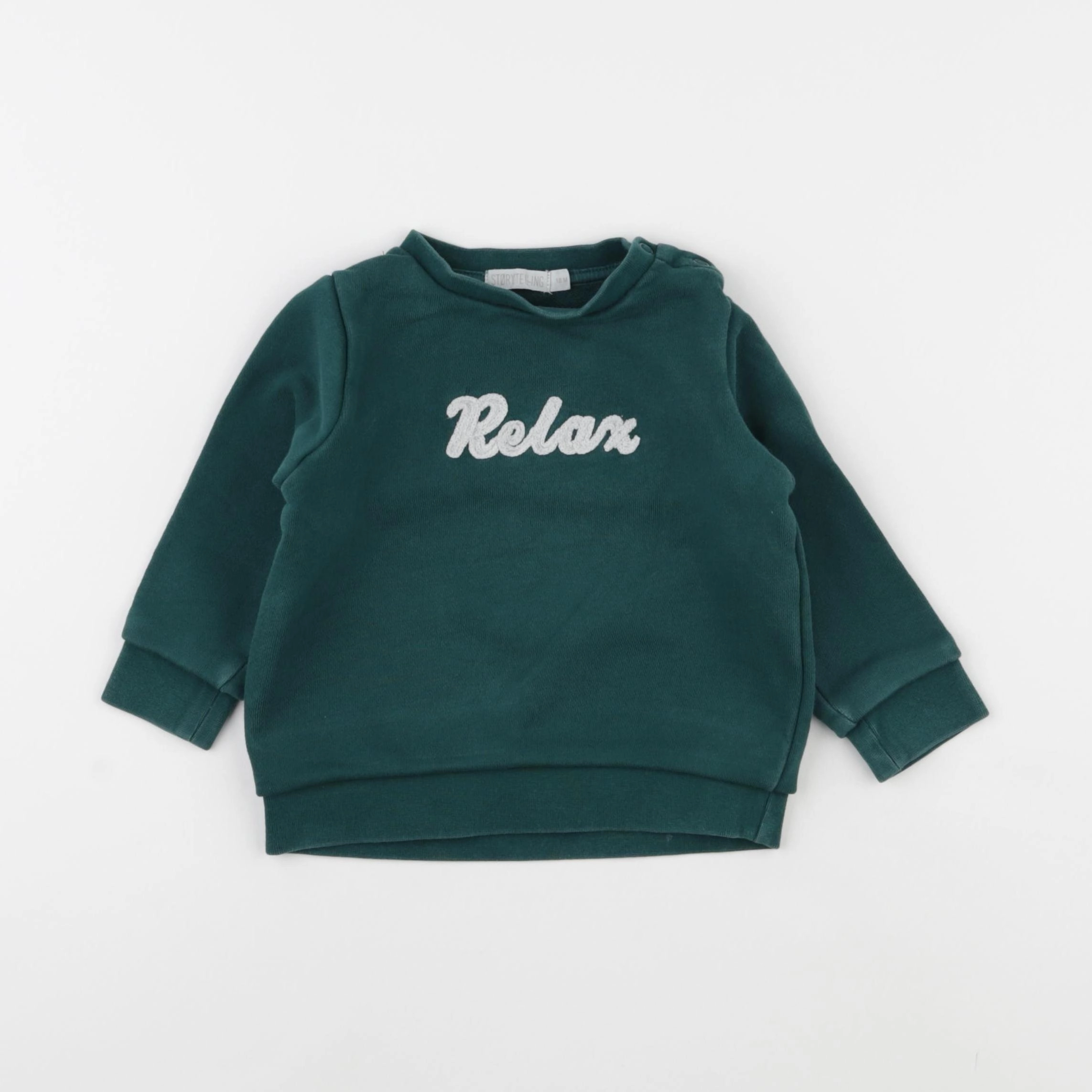 Storytelling - sweat vert - 18 mois