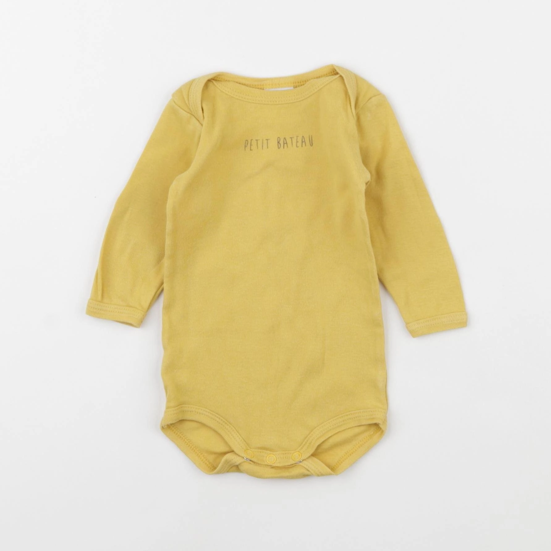 Petit Bateau - body jaune - 3 mois