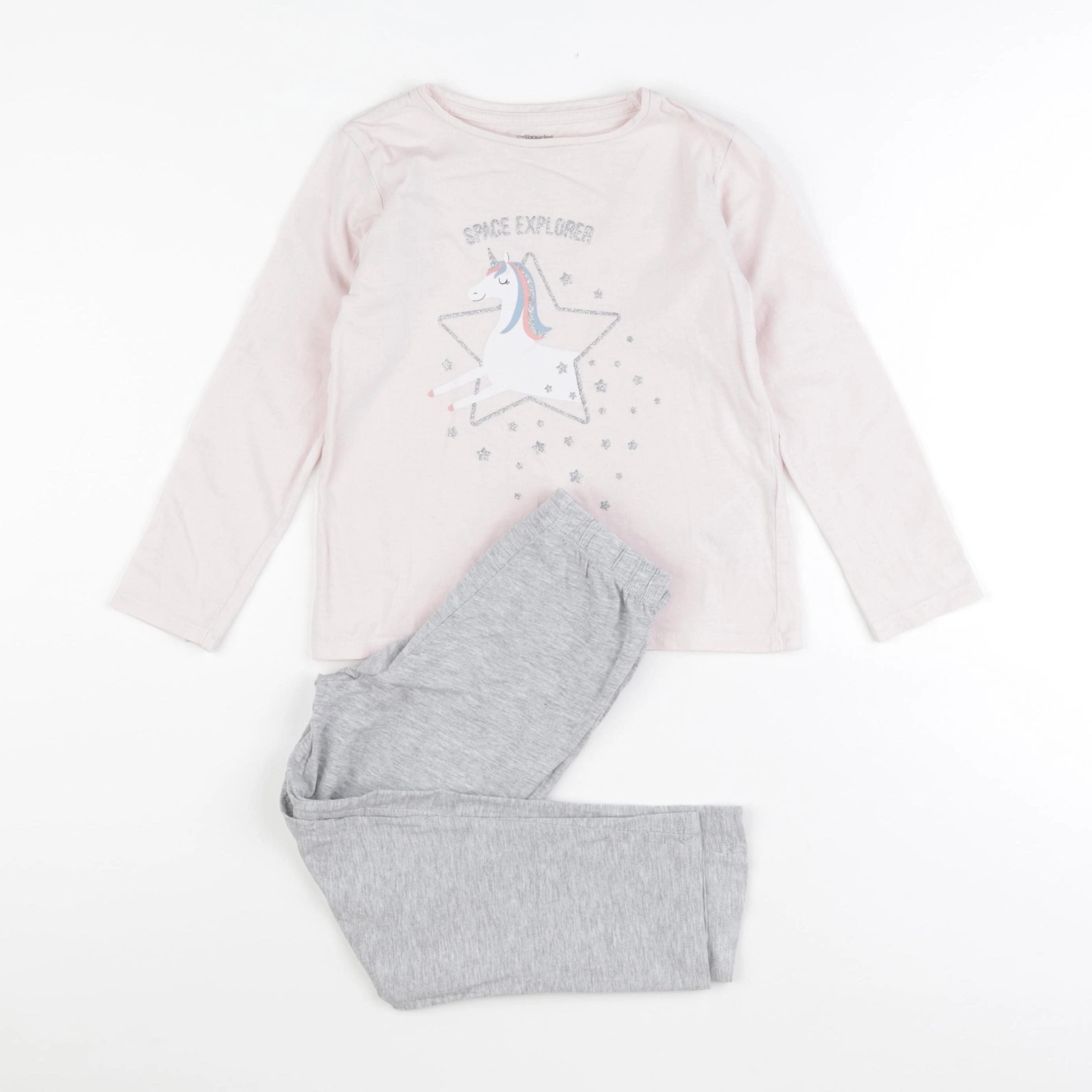 Vertbaudet - pyjama coton rose - 6 ans