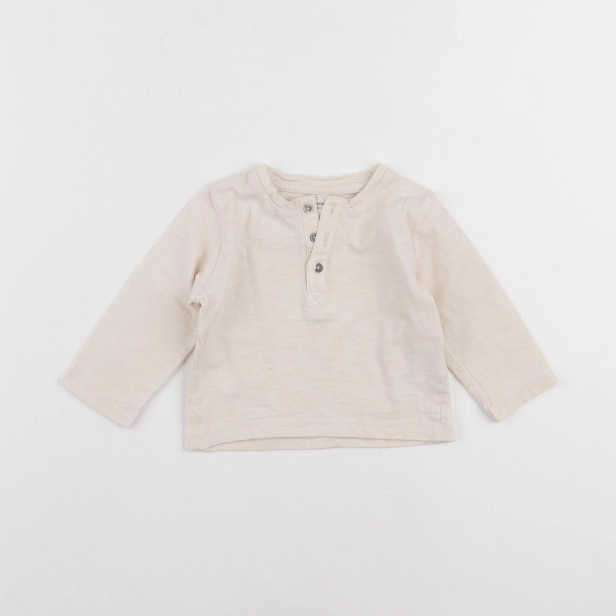 Vertbaudet - tee-shirt beige - 3 mois