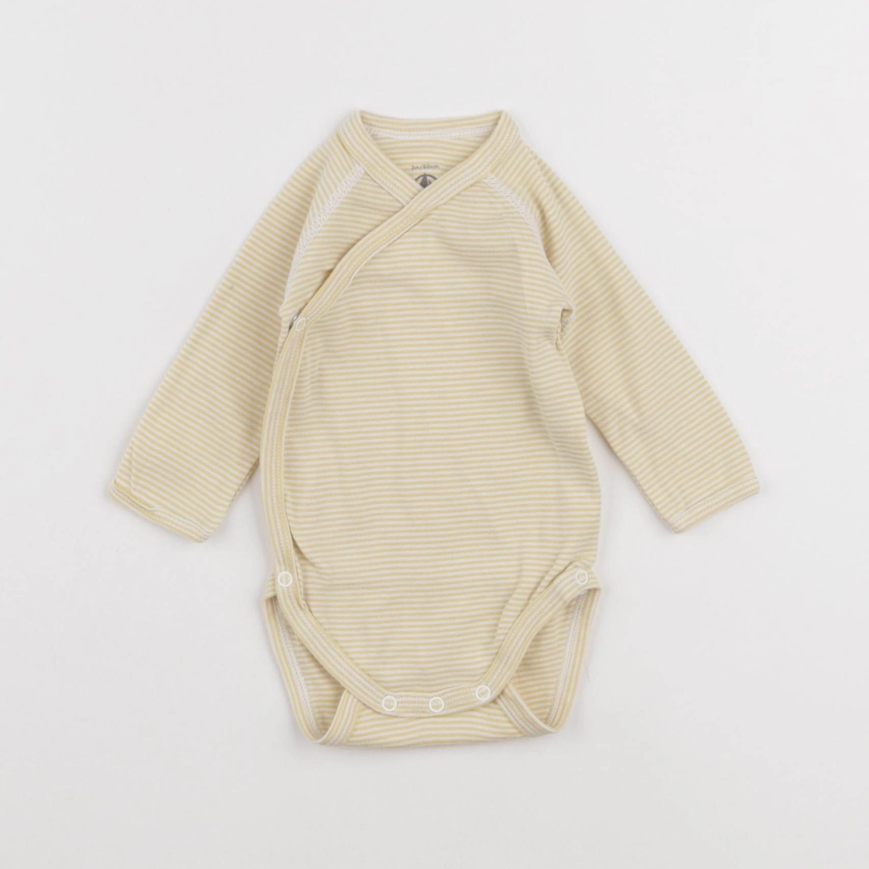 Petit Bateau - body jaune - 3 mois