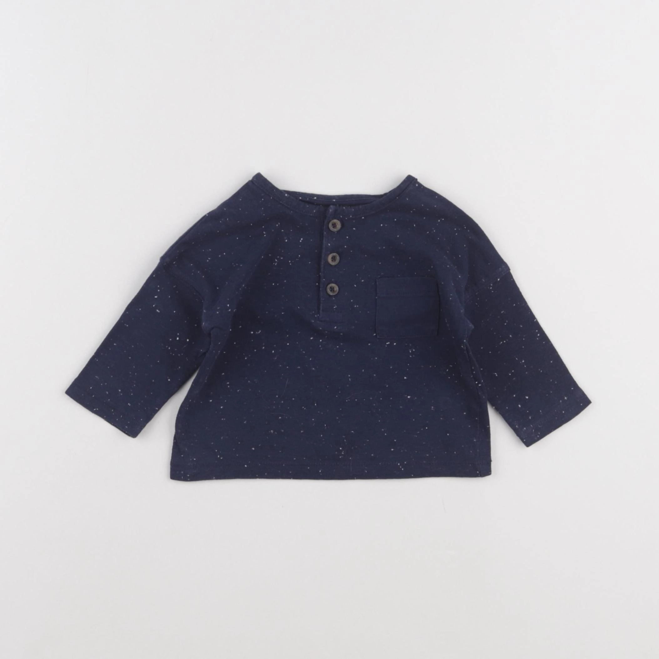Vertbaudet - tee-shirt bleu - 3 mois