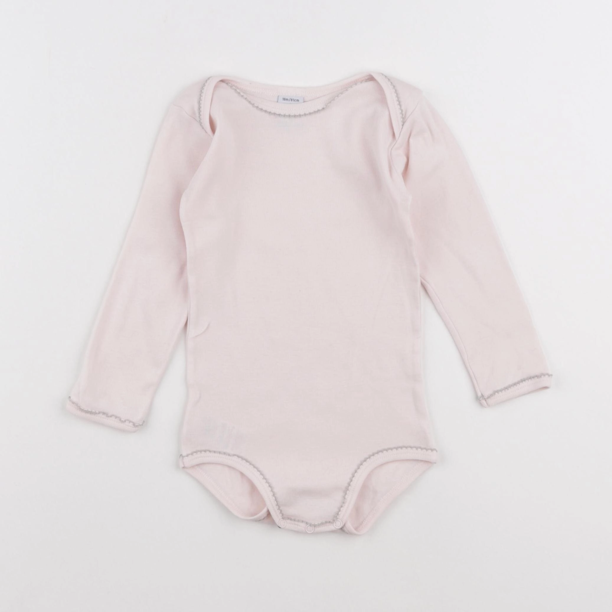 Petit Bateau - body rose - 18 mois