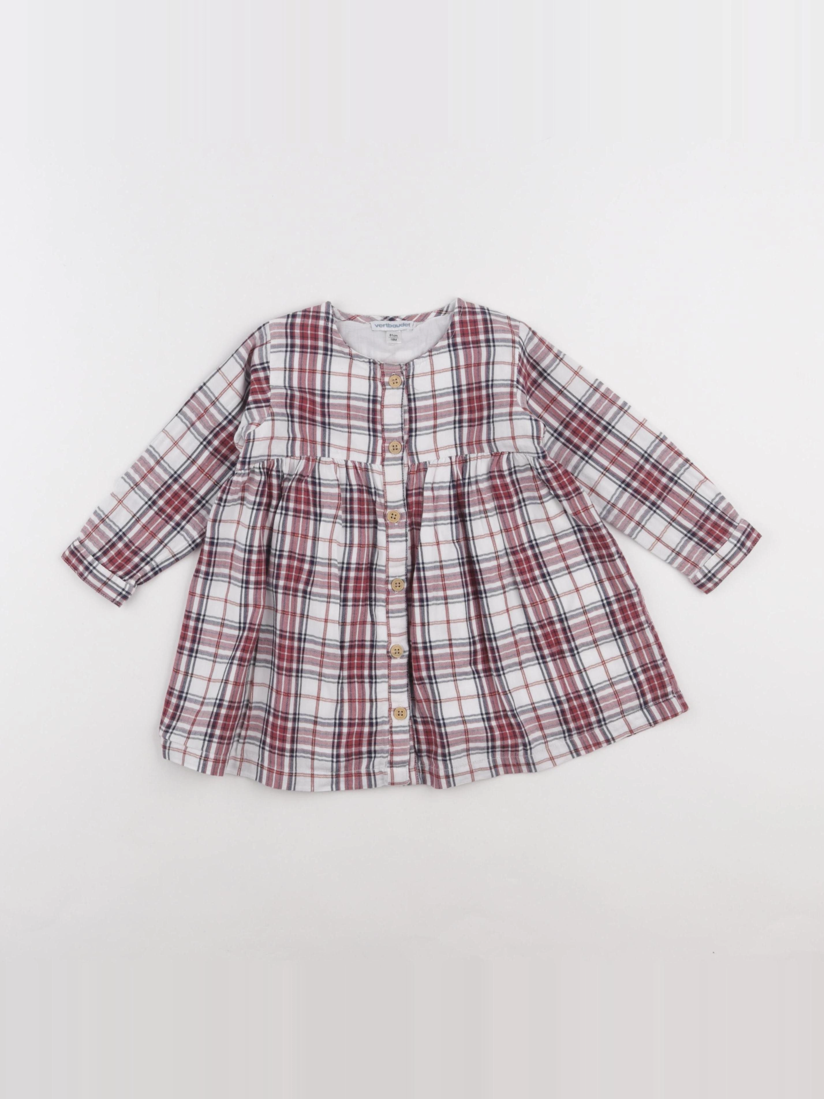 Vertbaudet - robe rouge - 18 mois