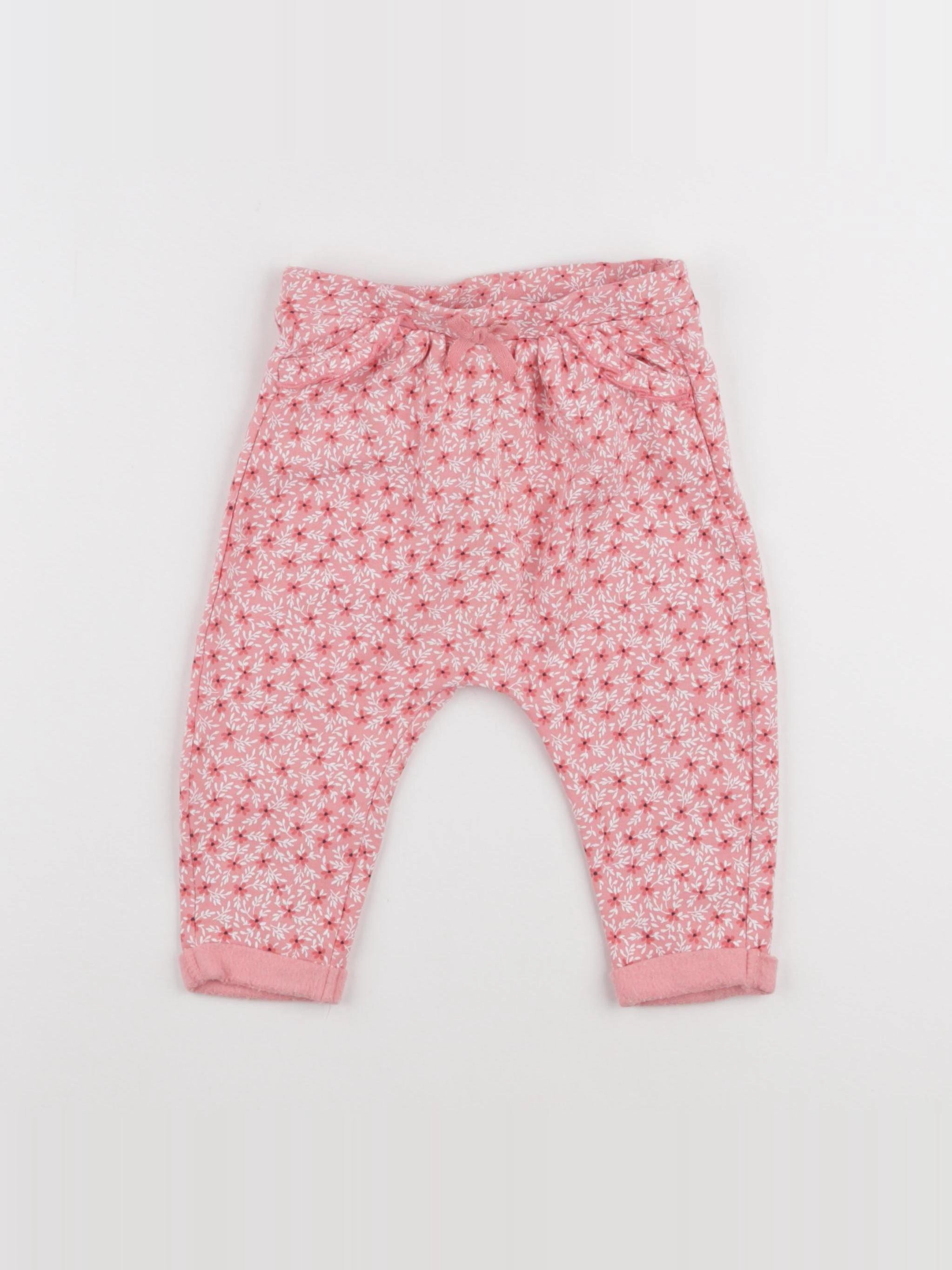 Vertbaudet - pantalon doublé rose - 18 mois