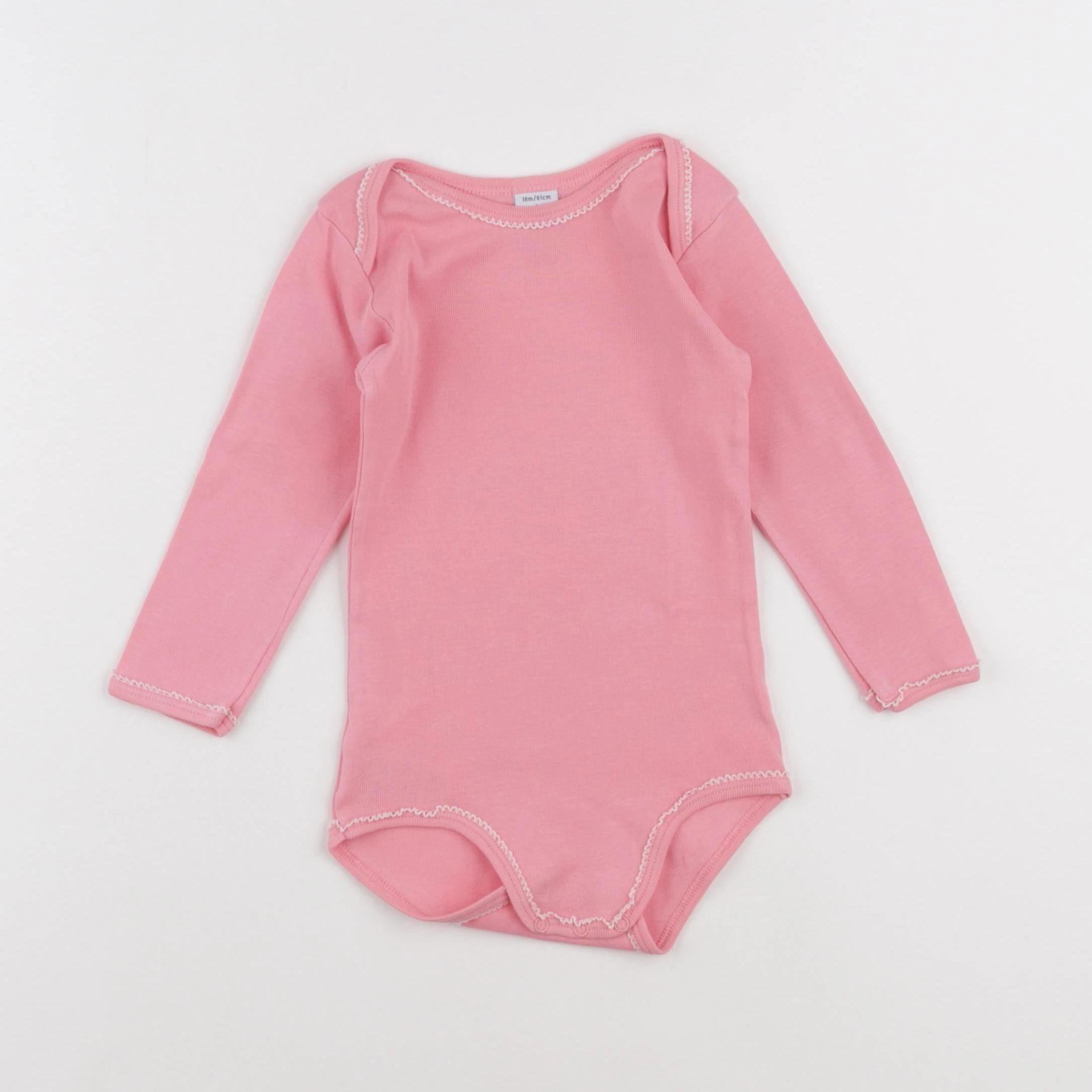Petit Bateau - body rose - 18 mois