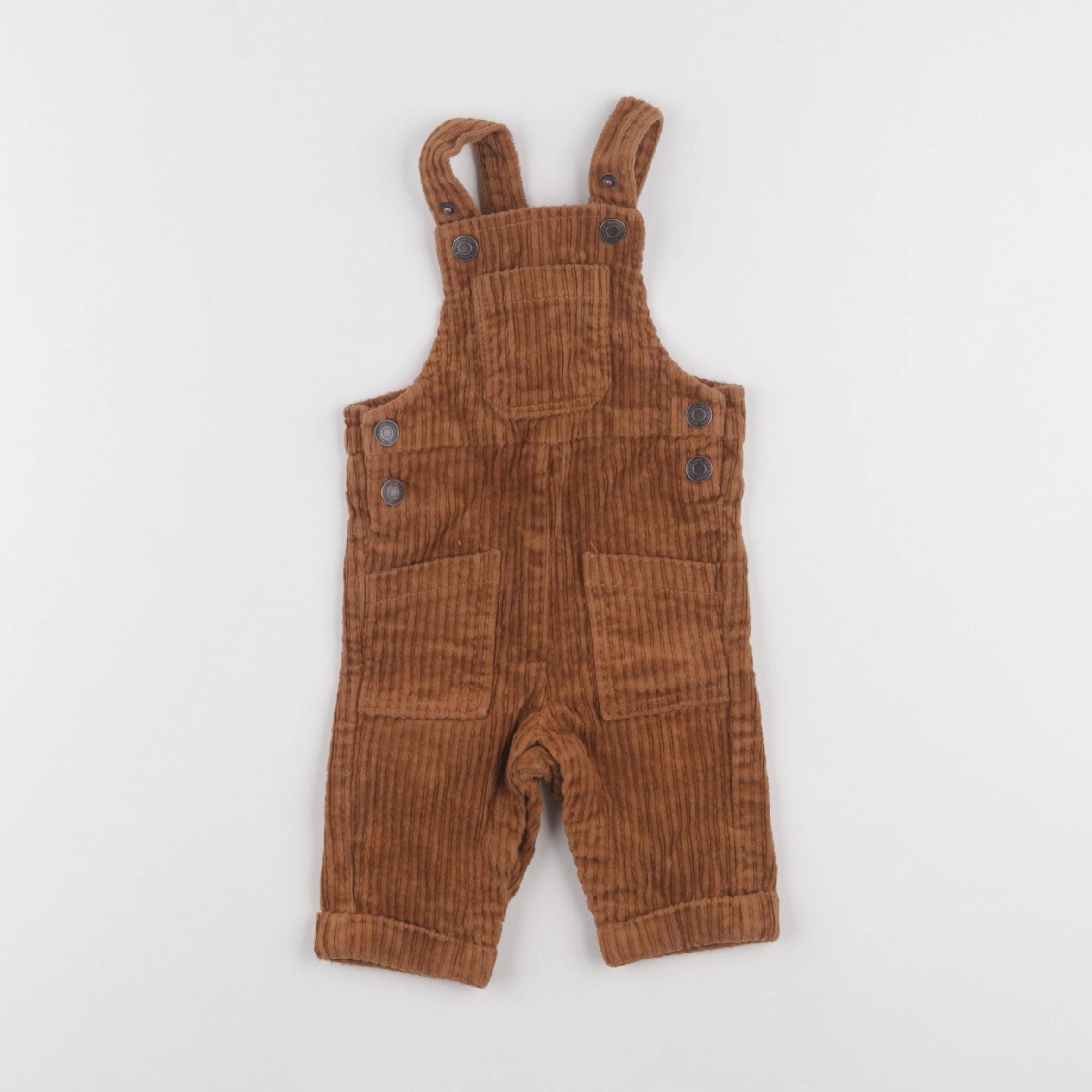 Vertbaudet - salopette marron - 3 mois
