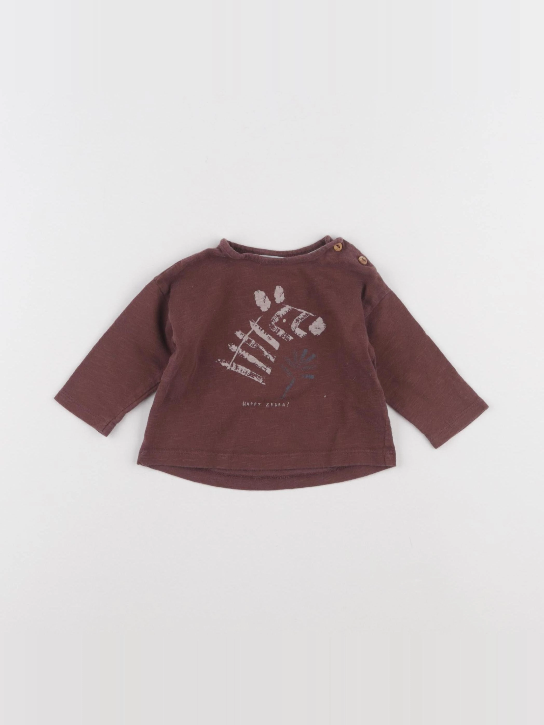 Zara - tee-shirt rouge - 1/3 mois