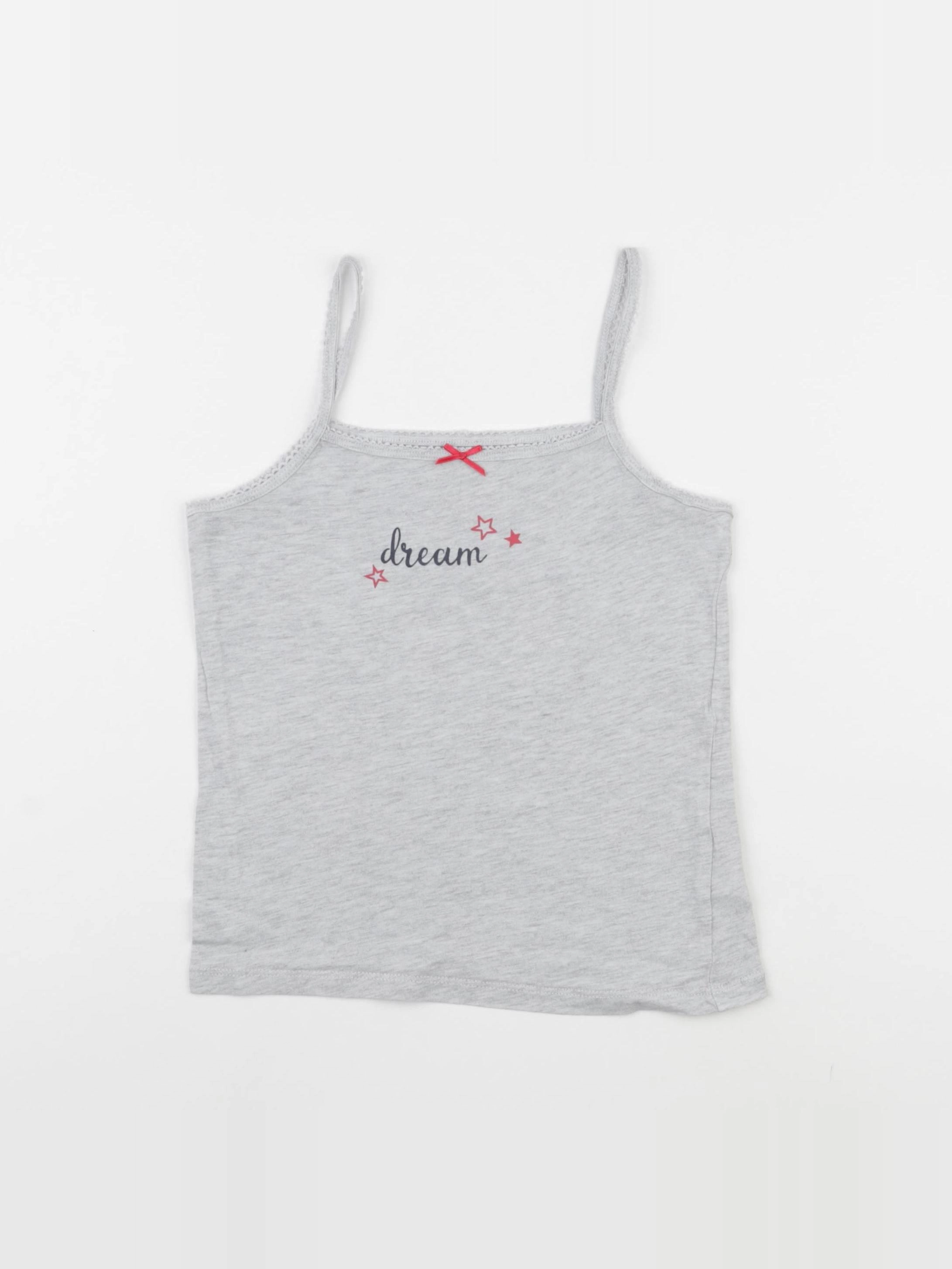 Vertbaudet - maillot de corps gris - 8 ans