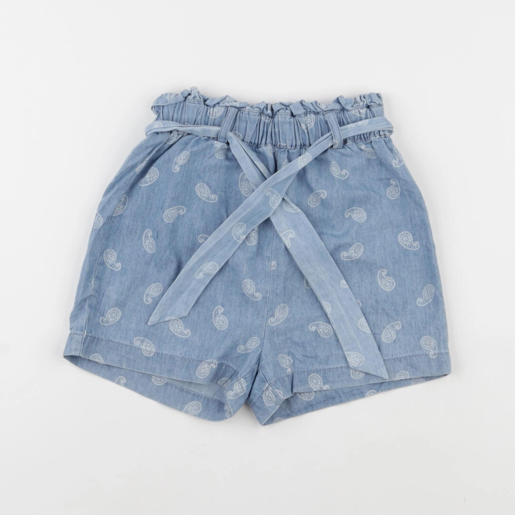 Eden & Victor - short bleu - 6 ans