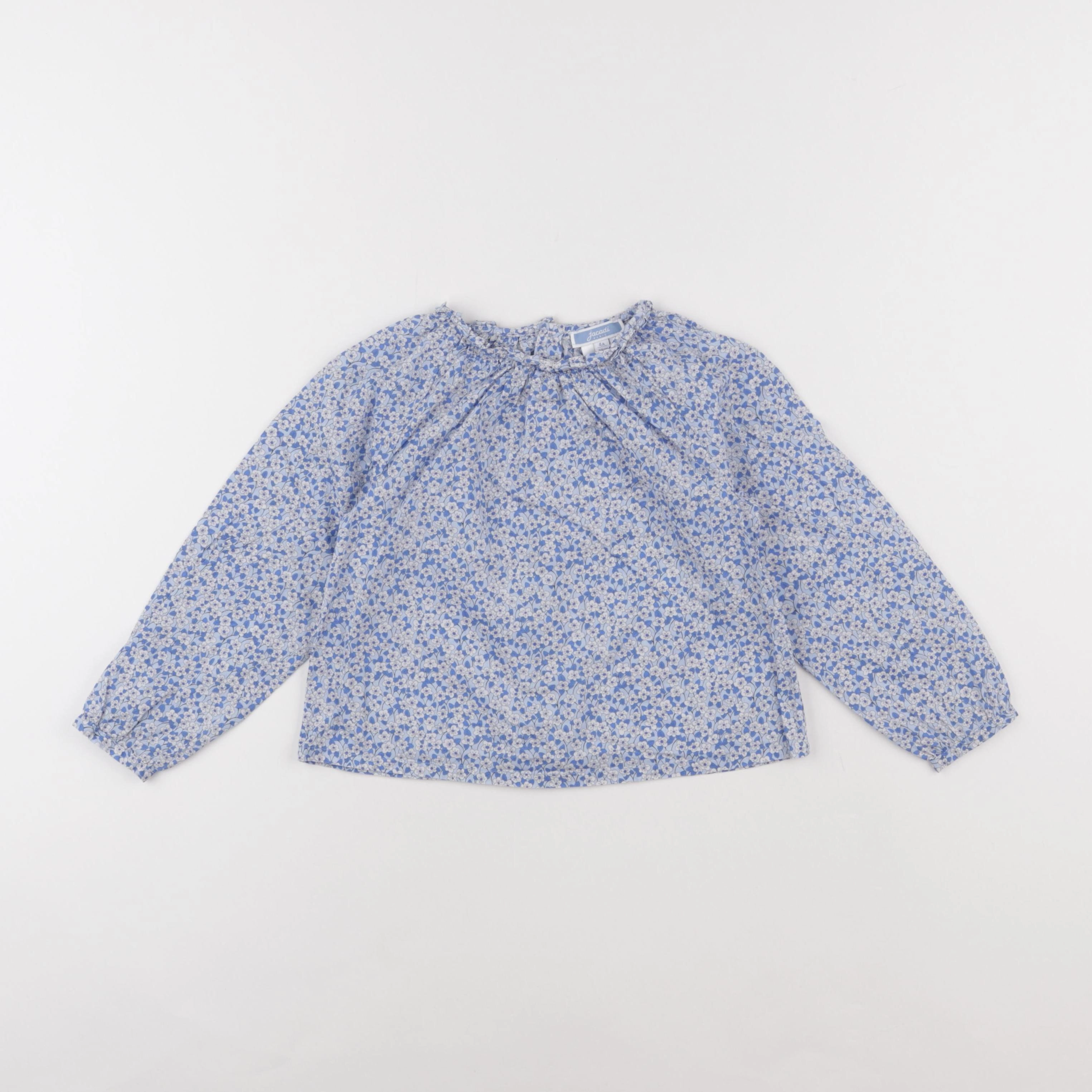 Jacadi - blouse liberty bleu - 4 ans