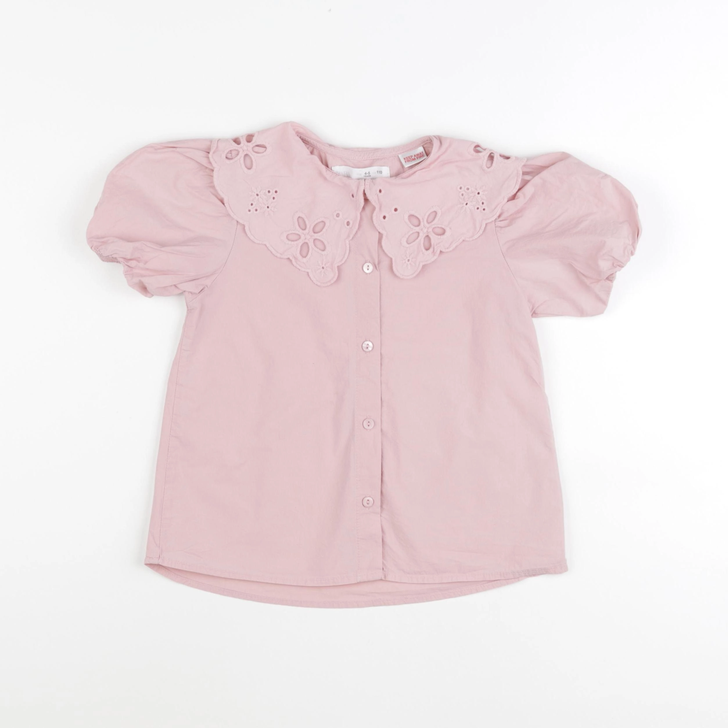 Zara - blouse rose - 4/5 ans