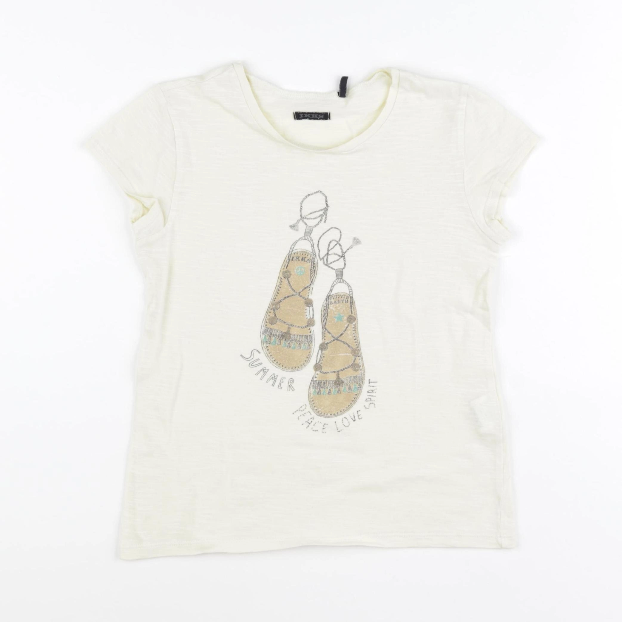 IKKS - tee-shirt jaune - 8 ans