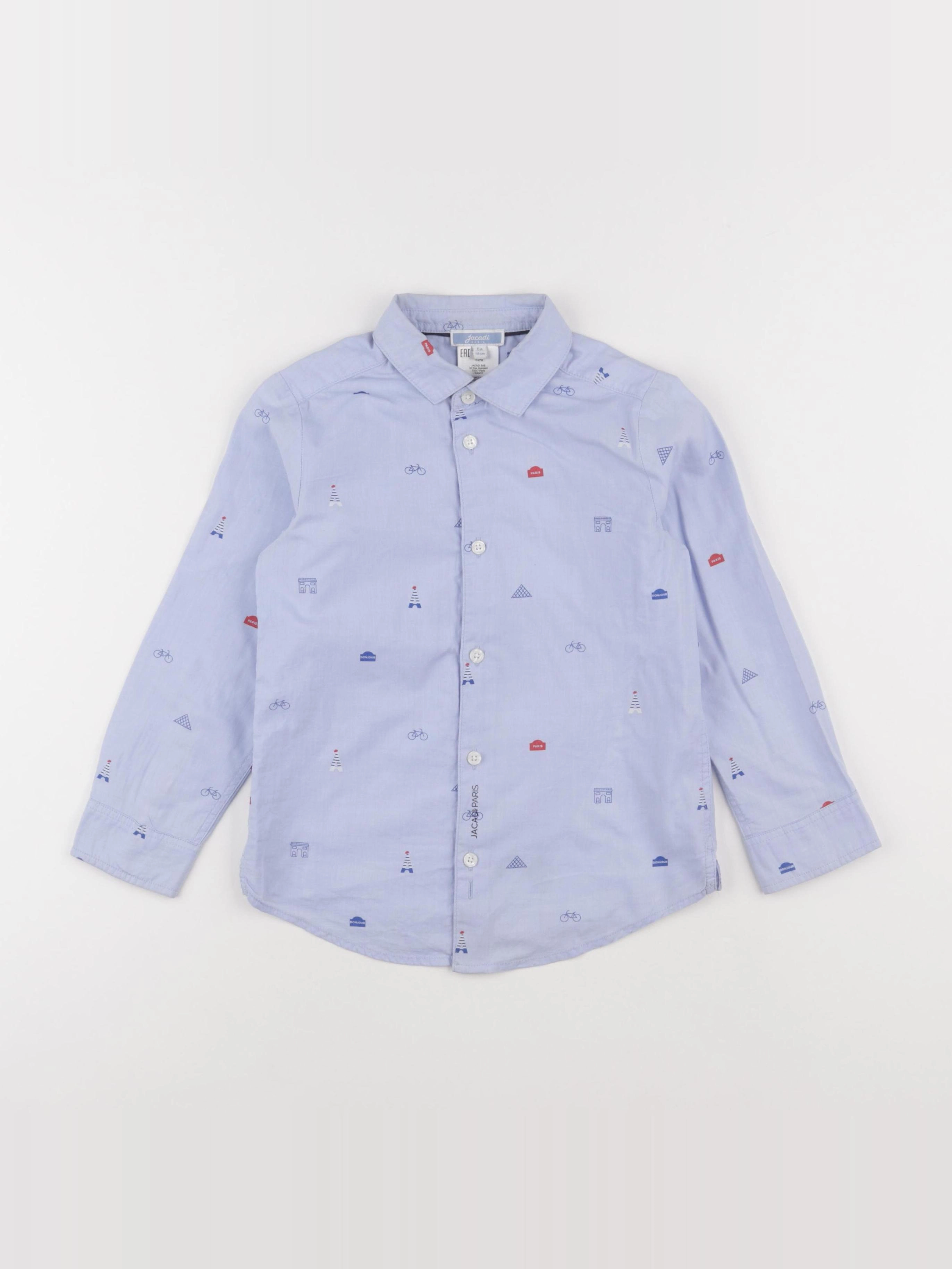 Jacadi - chemise bleu - 6 ans