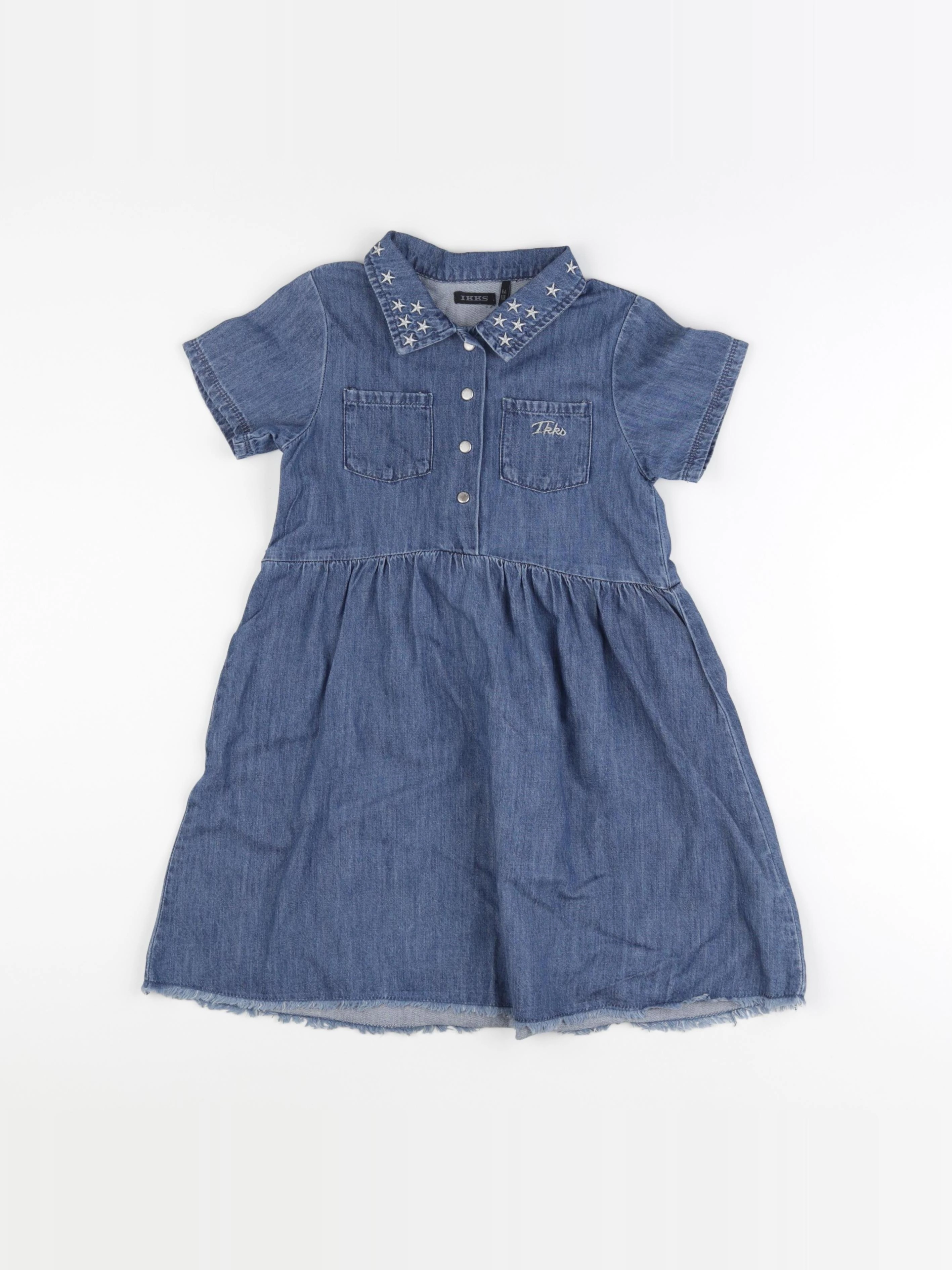 IKKS - robe bleu - 6 ans