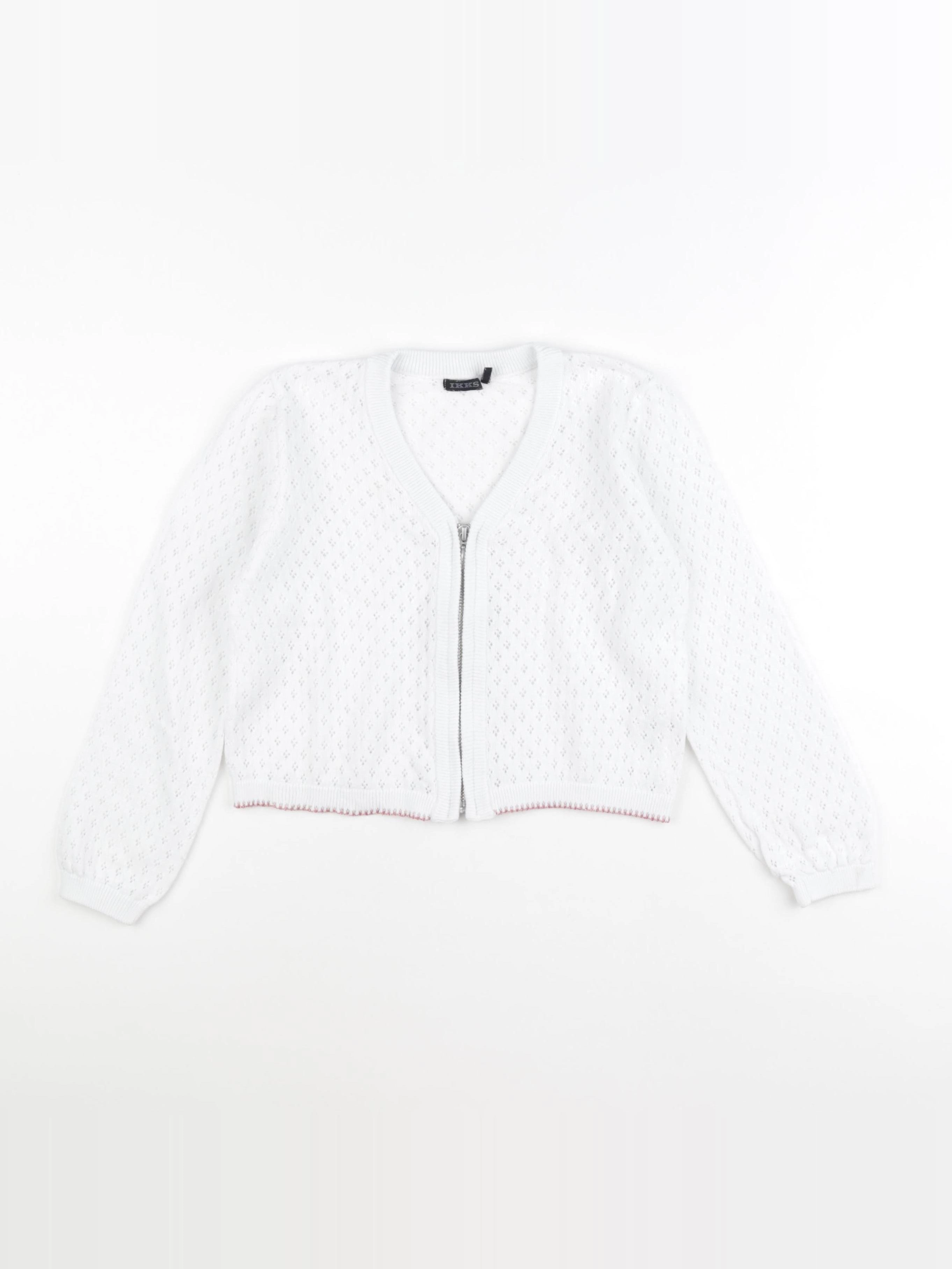 IKKS - gilet blanc - 8 ans