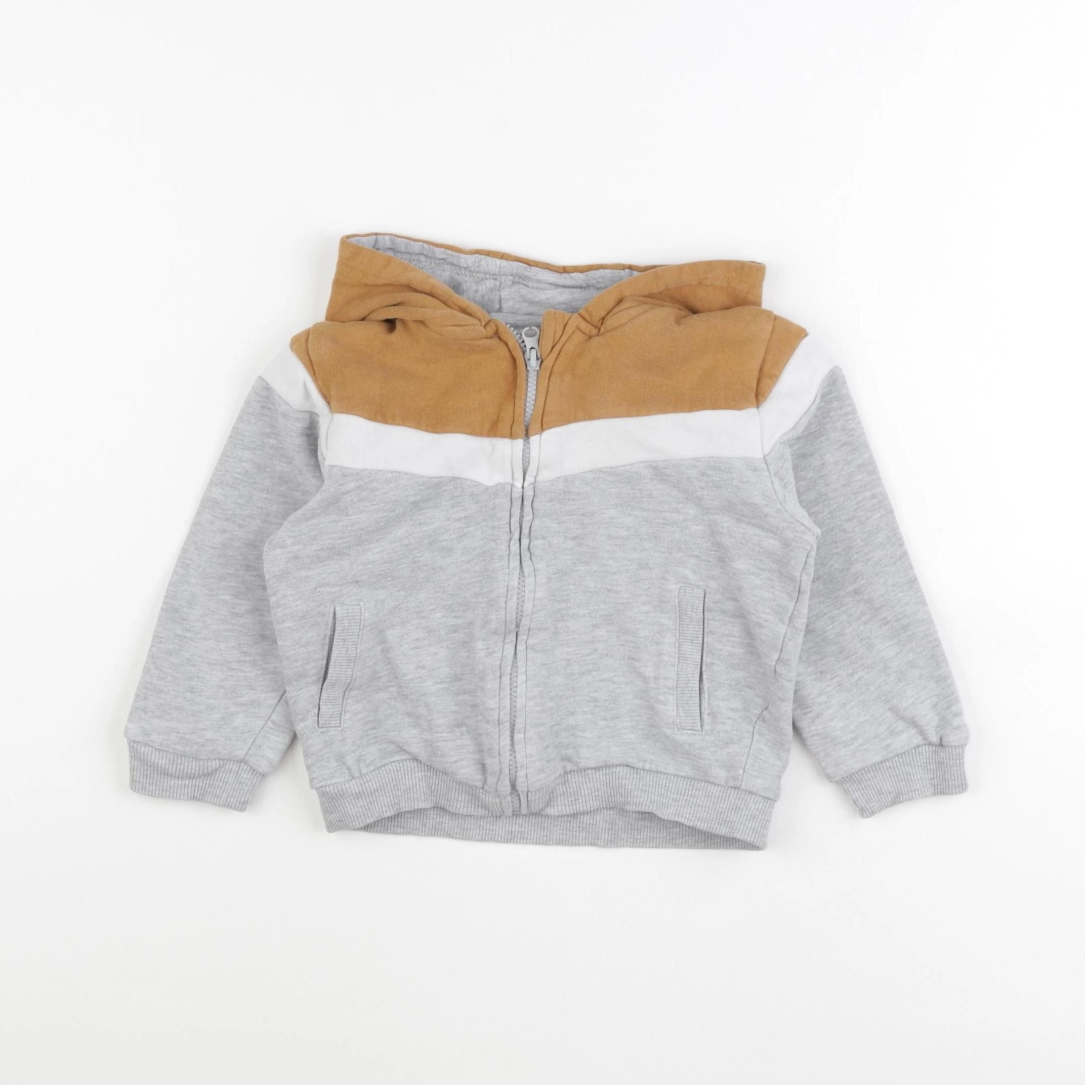 Vertbaudet - sweat gris - 24 mois