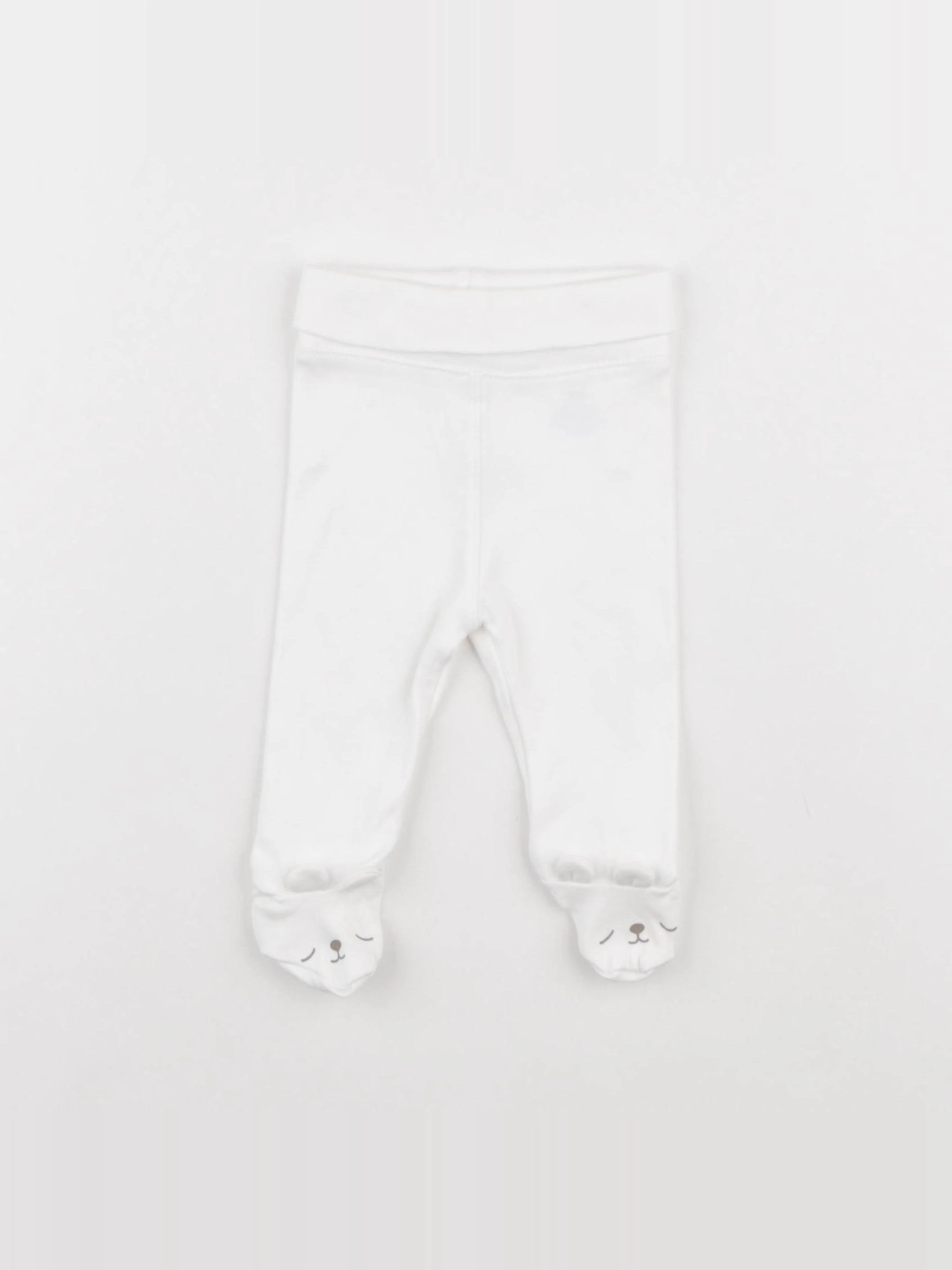 H&M - legging blanc - 0/1 mois