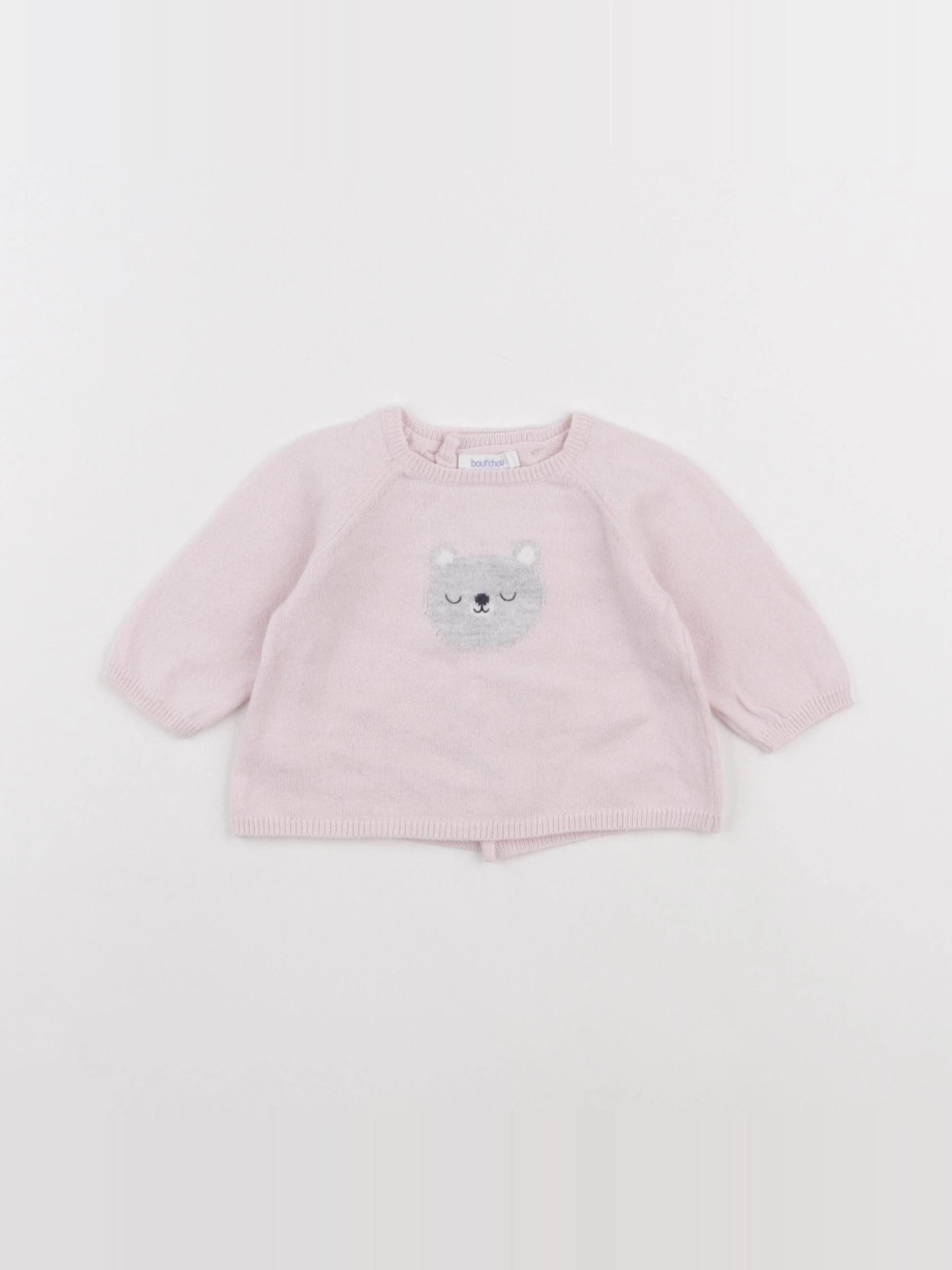 Boutchou - pull rose - 1 mois