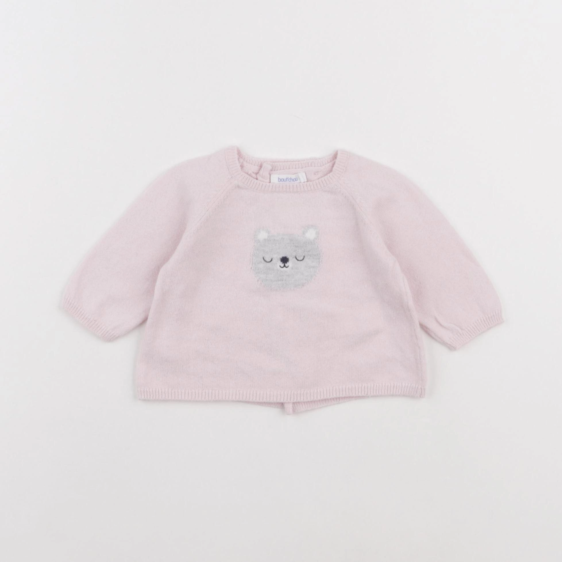 Boutchou - pull rose - 1 mois