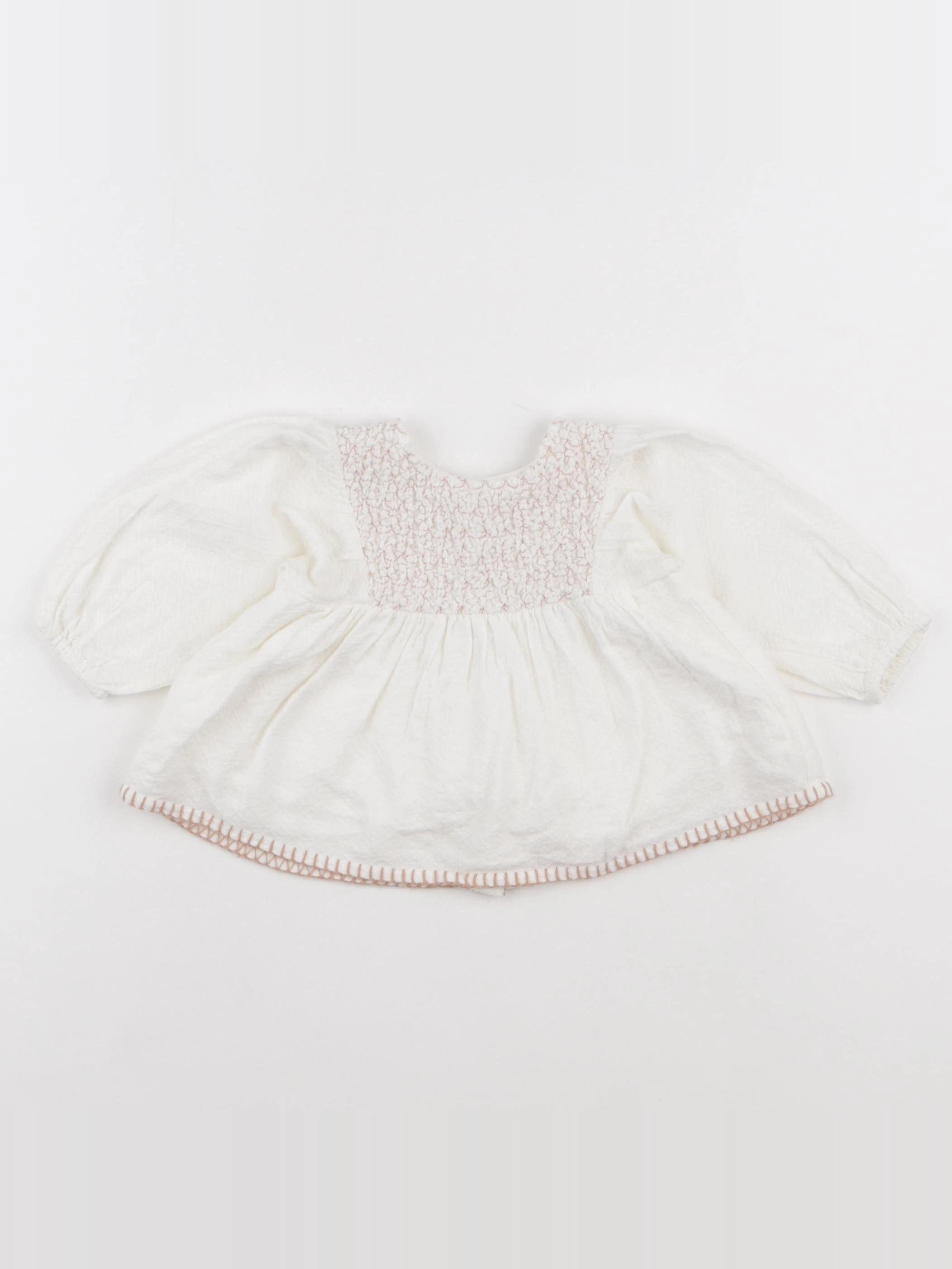 Zara - blouse beige - 1/3 mois