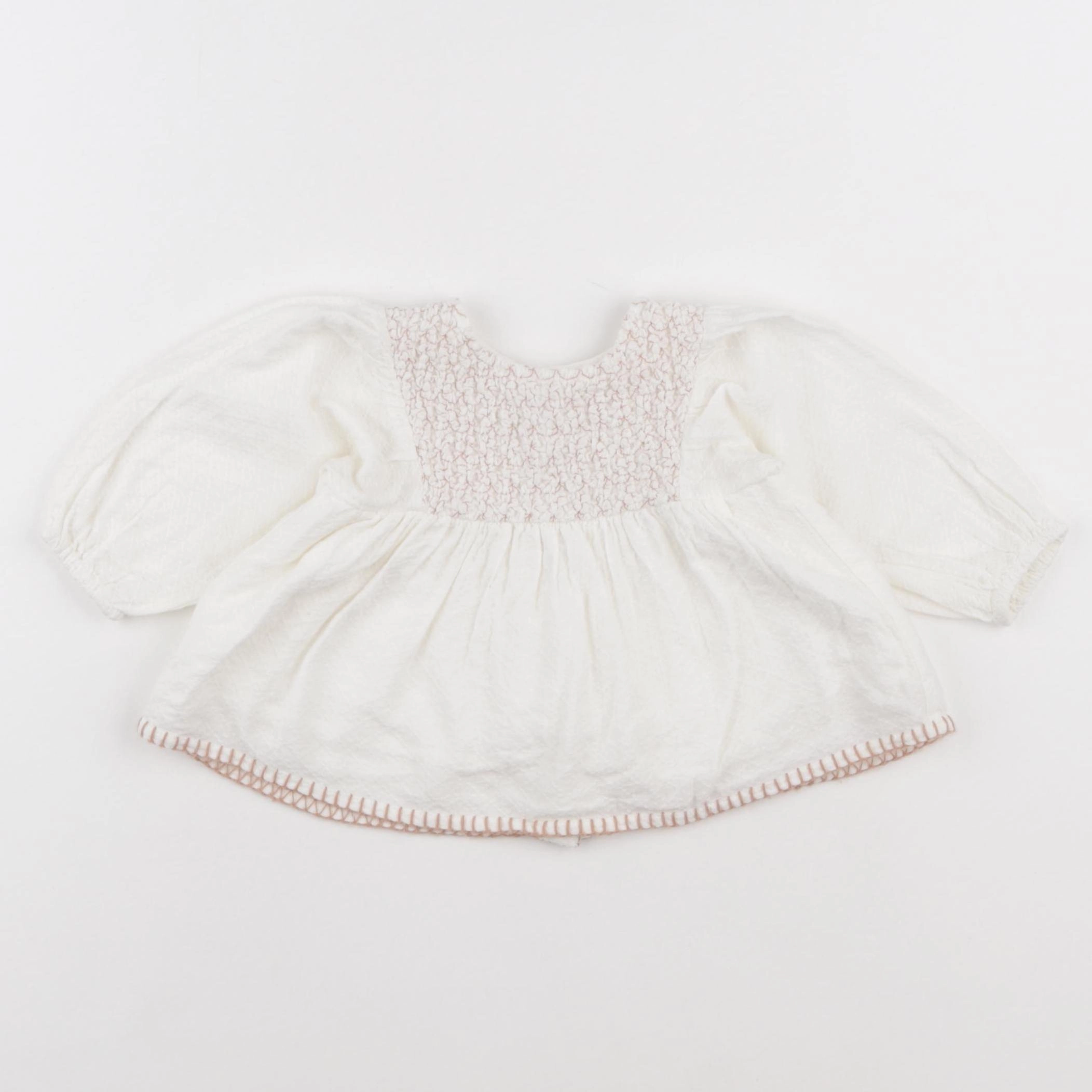 Zara - blouse beige - 1/3 mois