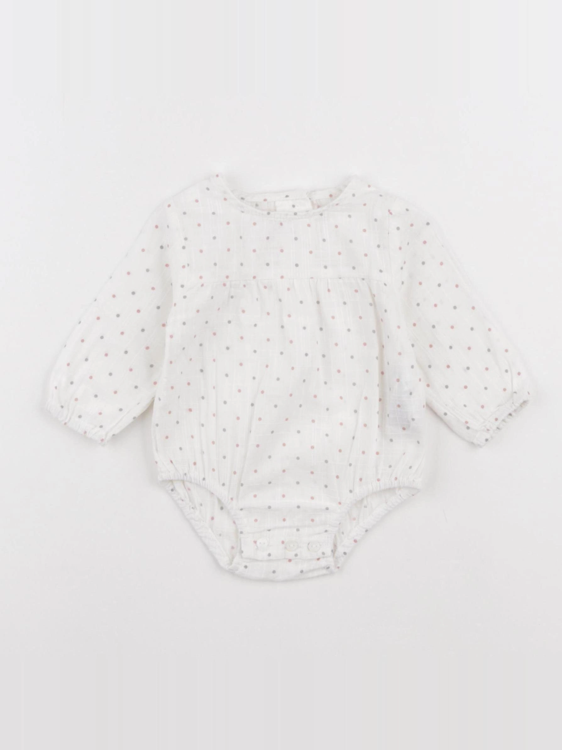 Zara - combinaison blanc - 1/3 mois