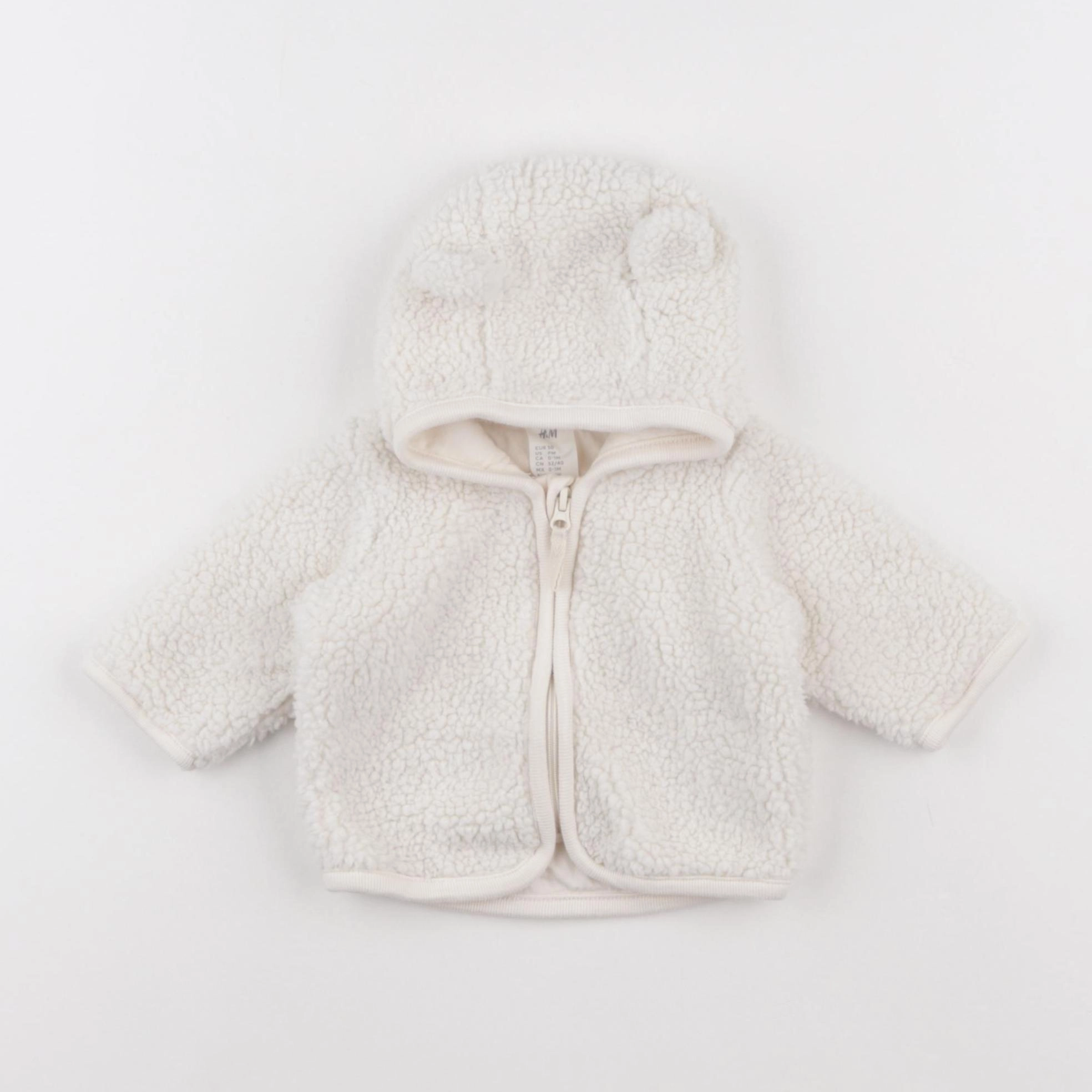 H&M - polaire beige - 0/1 mois