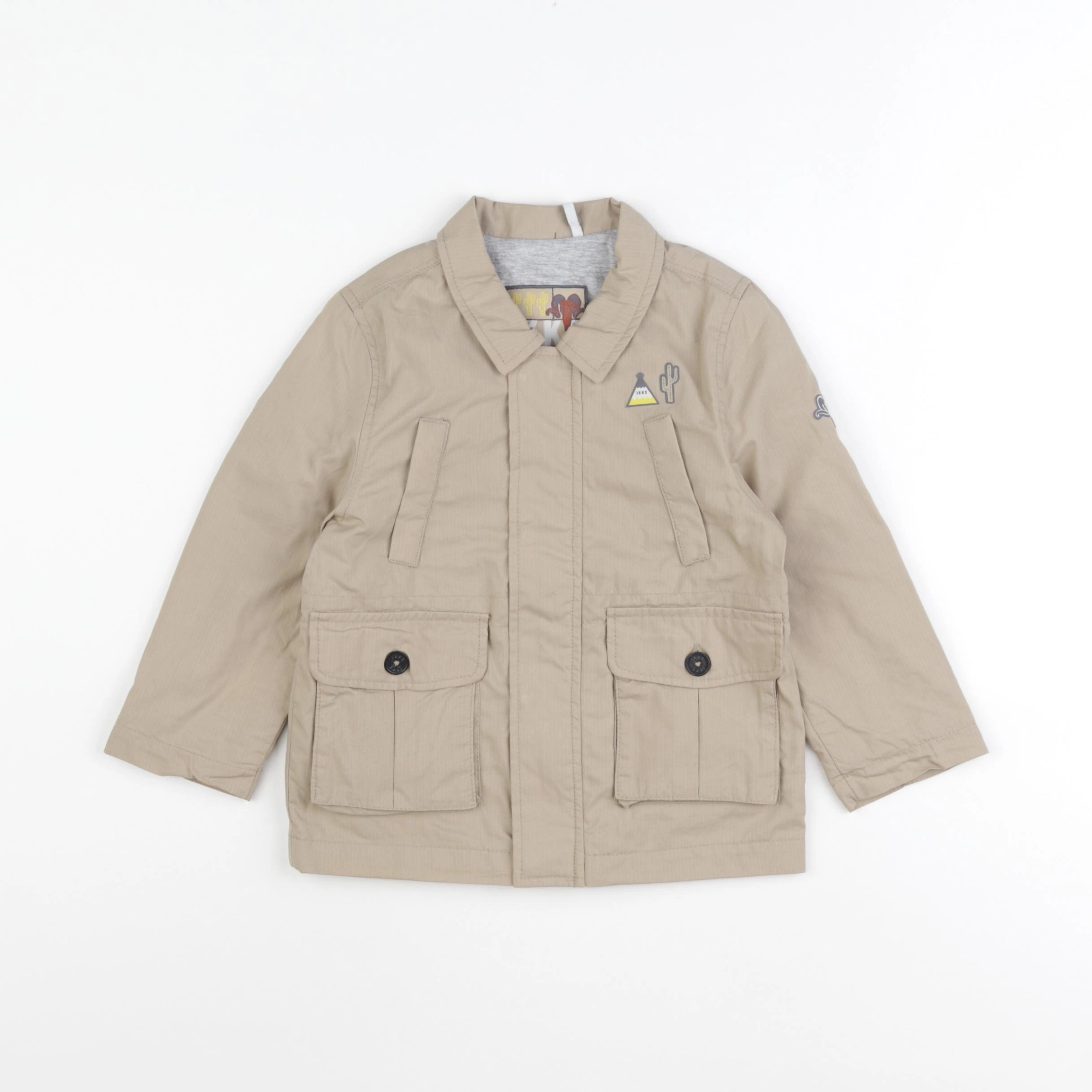 IKKS - veste imprimé au dos vert - 2 ans