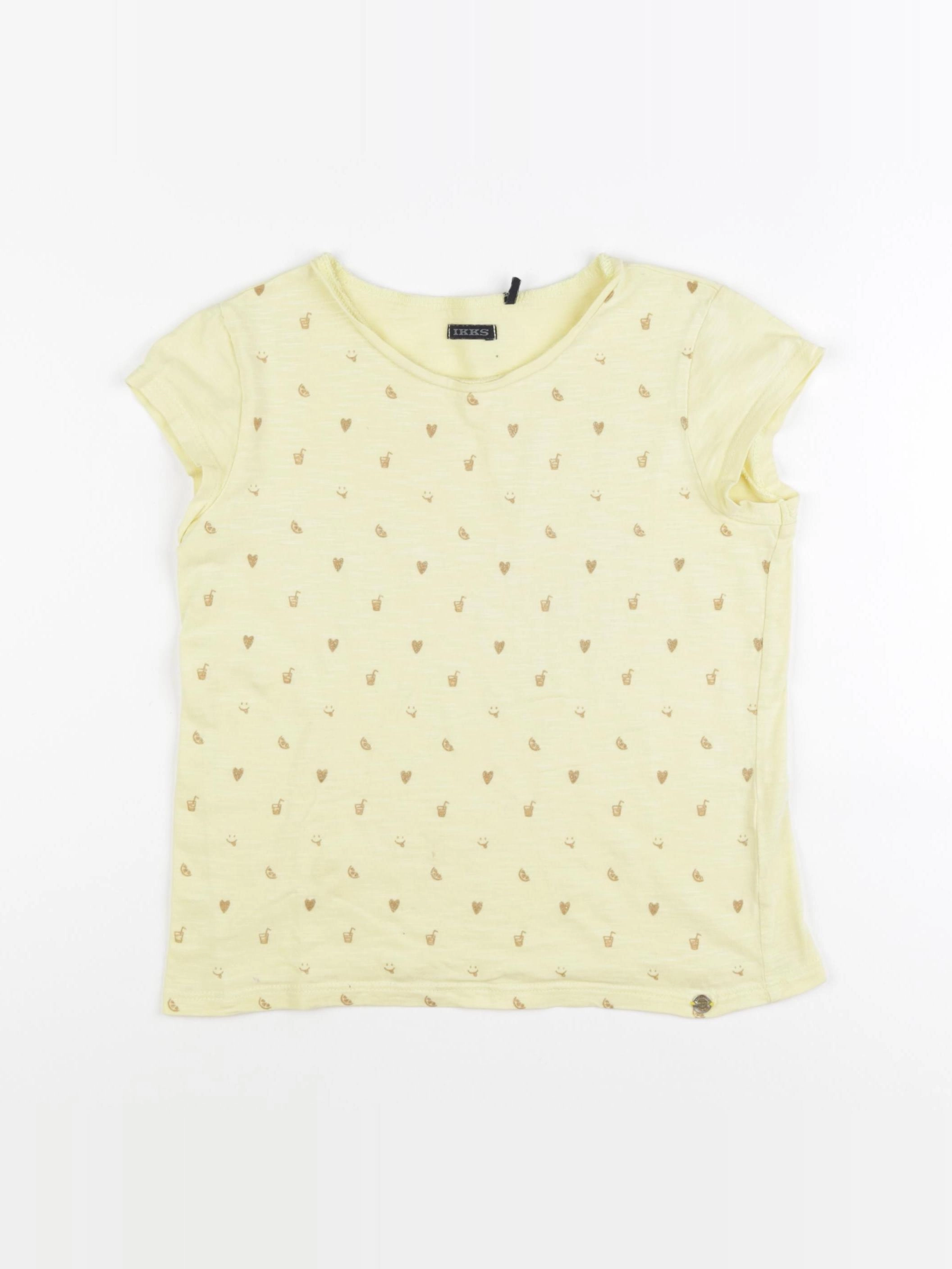 IKKS - tee-shirt jaune - 10 ans