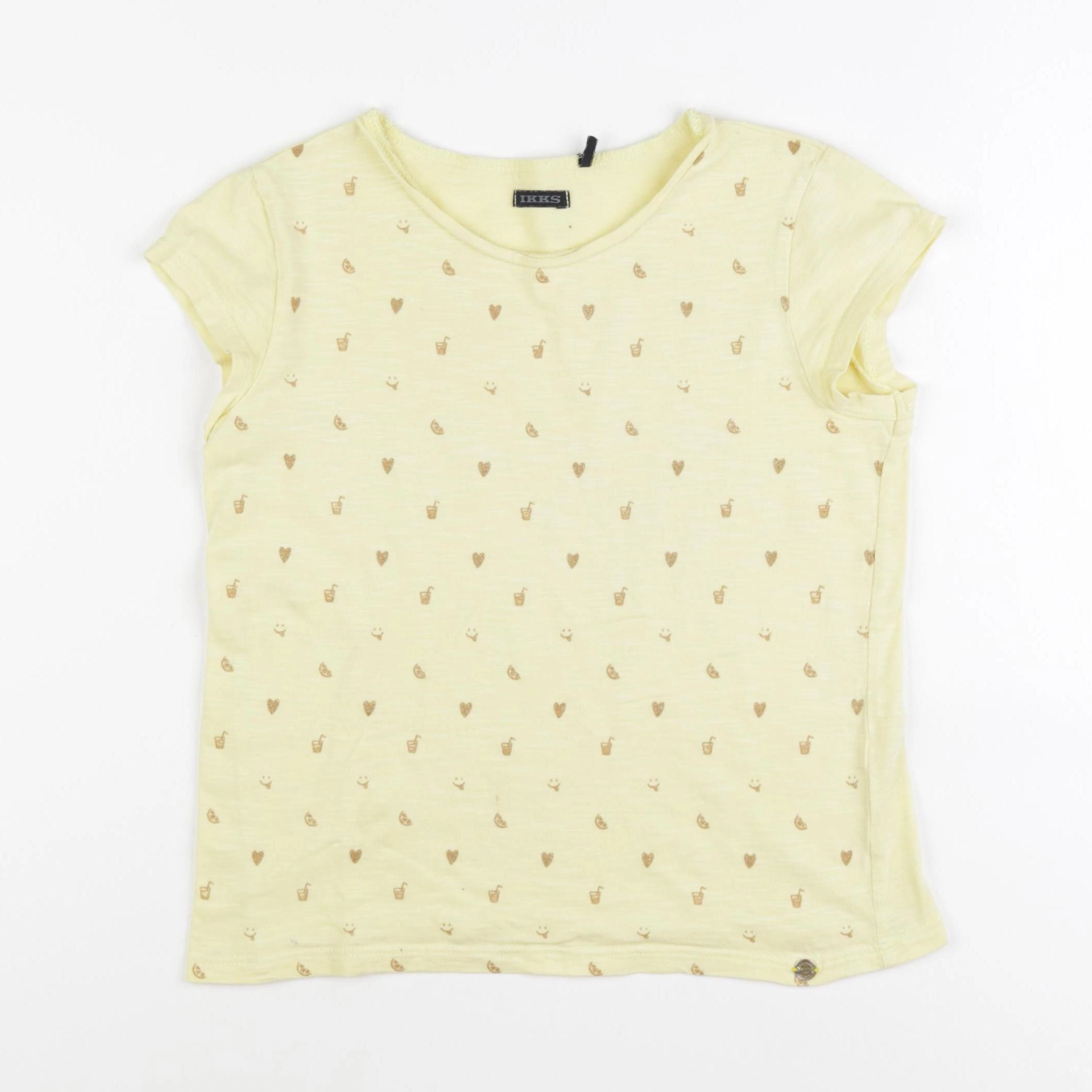 IKKS - tee-shirt jaune - 10 ans