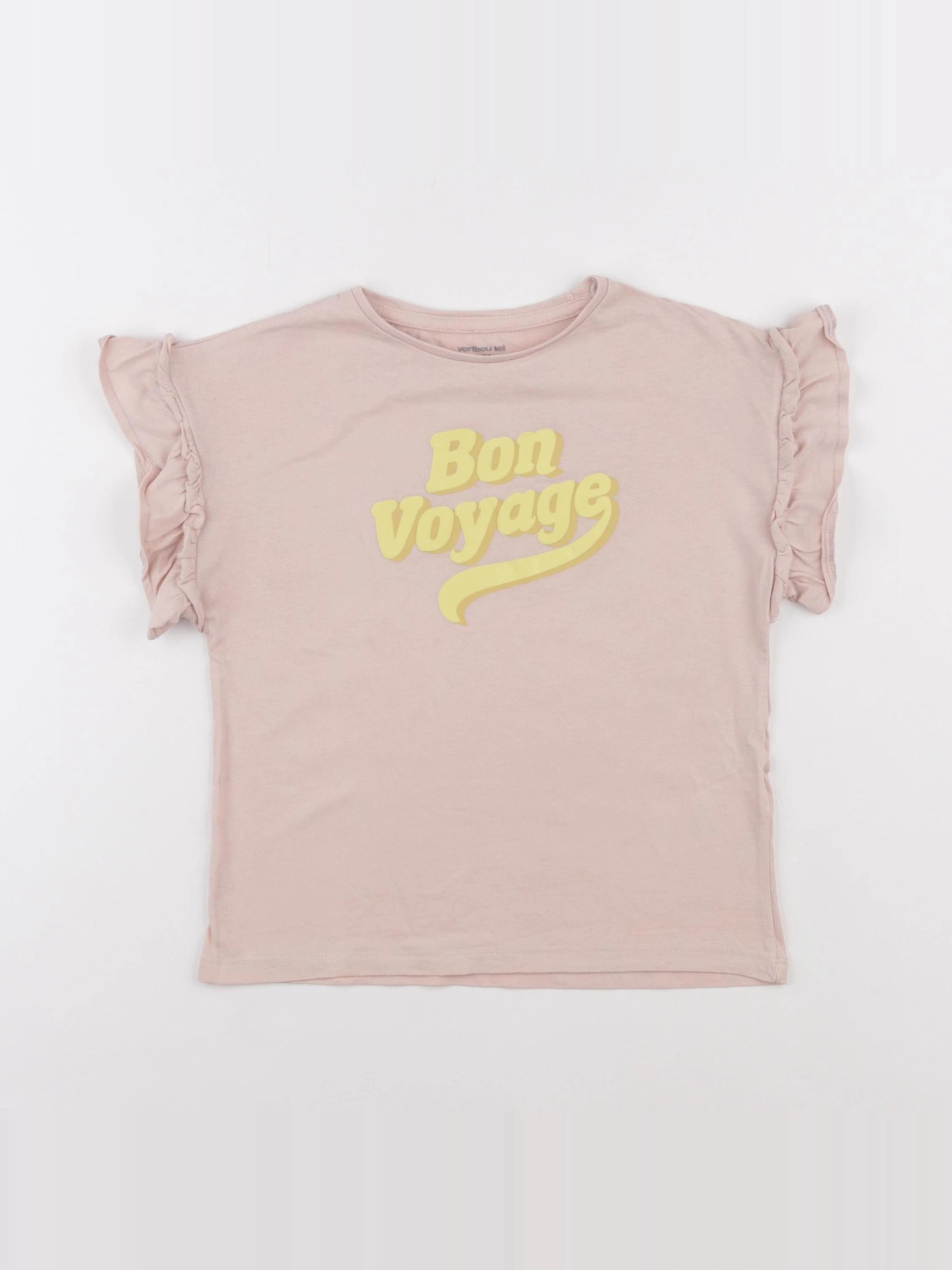Vertbaudet - tee-shirt rose - 6 ans