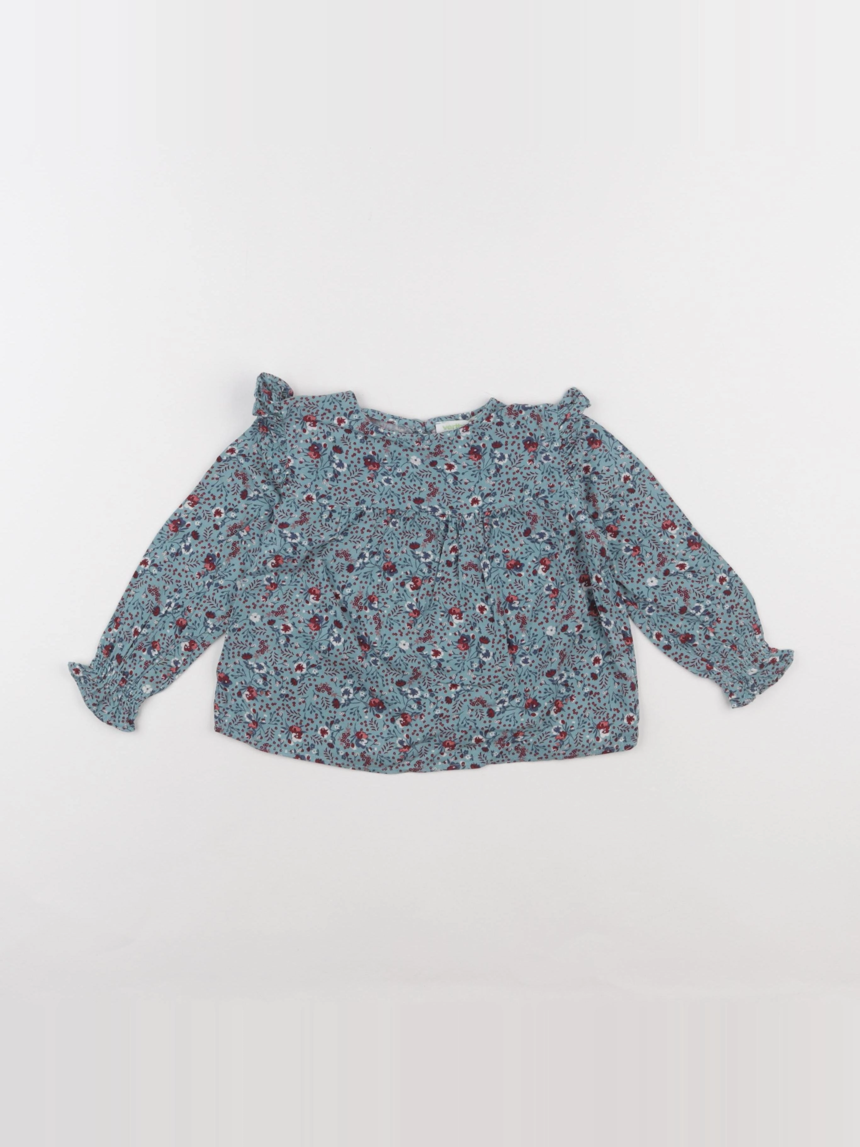 Vertbaudet - blouse vert - 2 ans