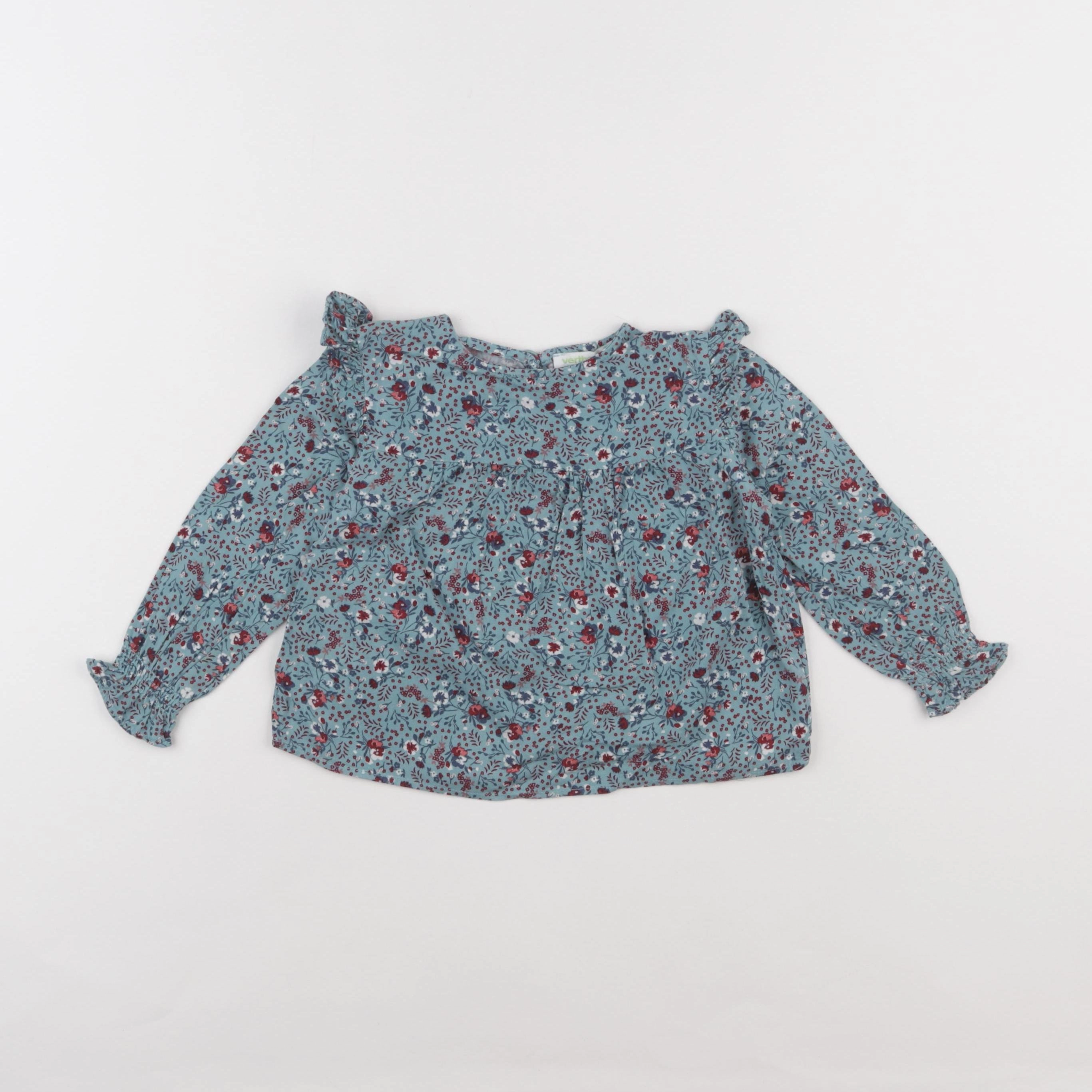 Vertbaudet - blouse vert - 2 ans