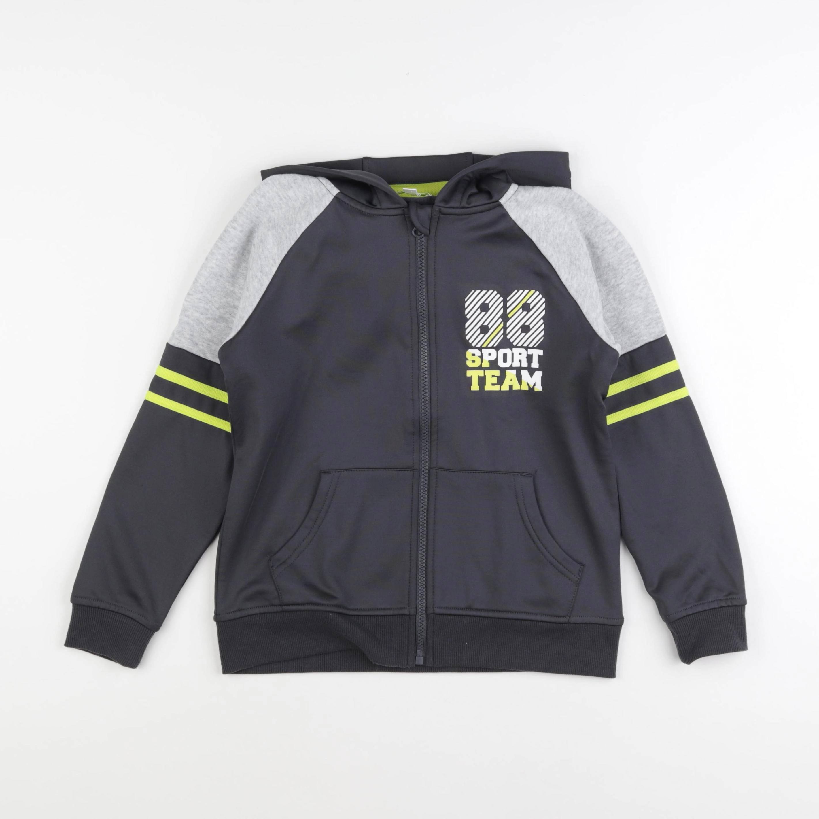 Vertbaudet - sweat gris - 10 ans