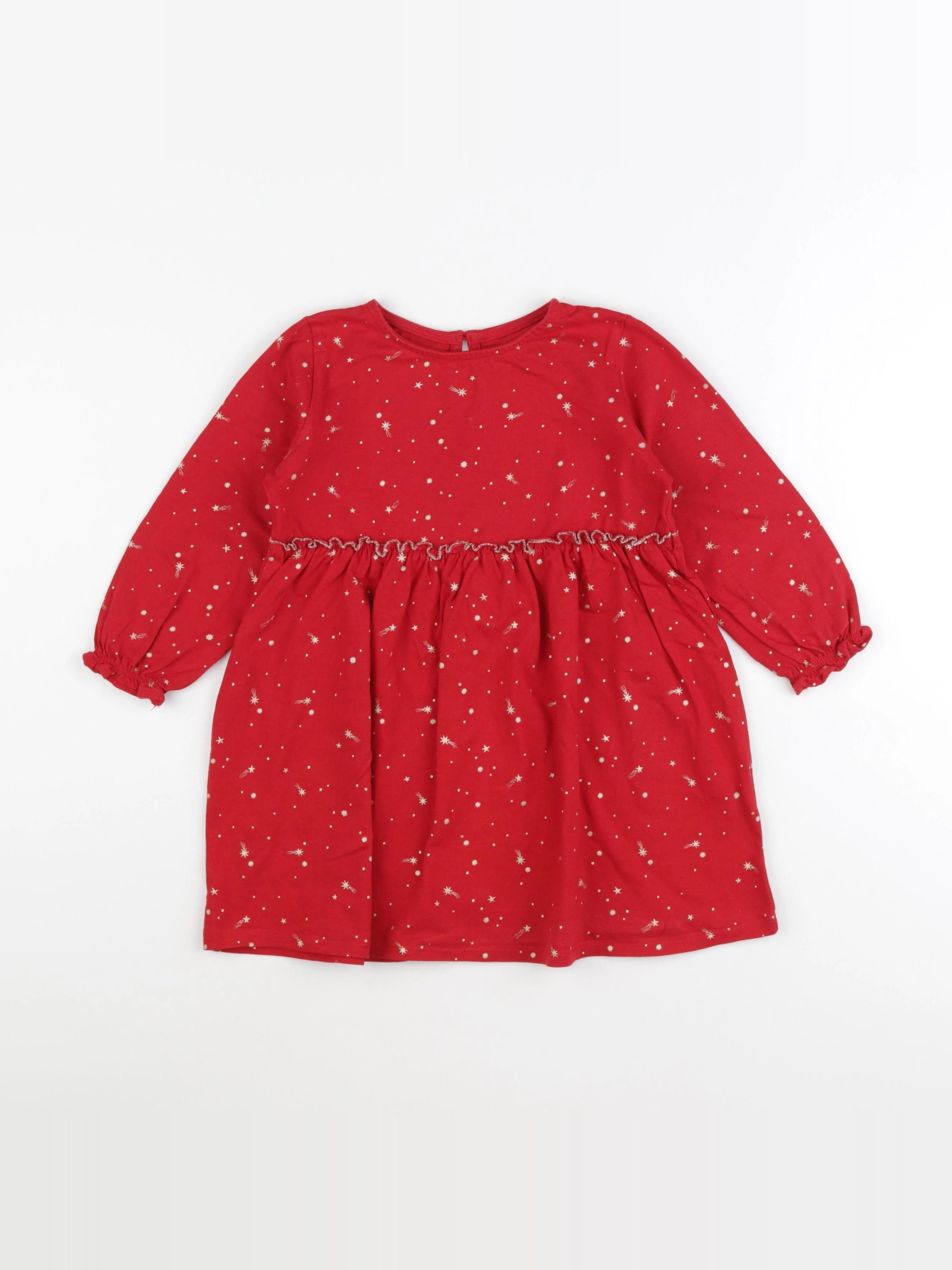 Vertbaudet - robe rouge - 4 ans
