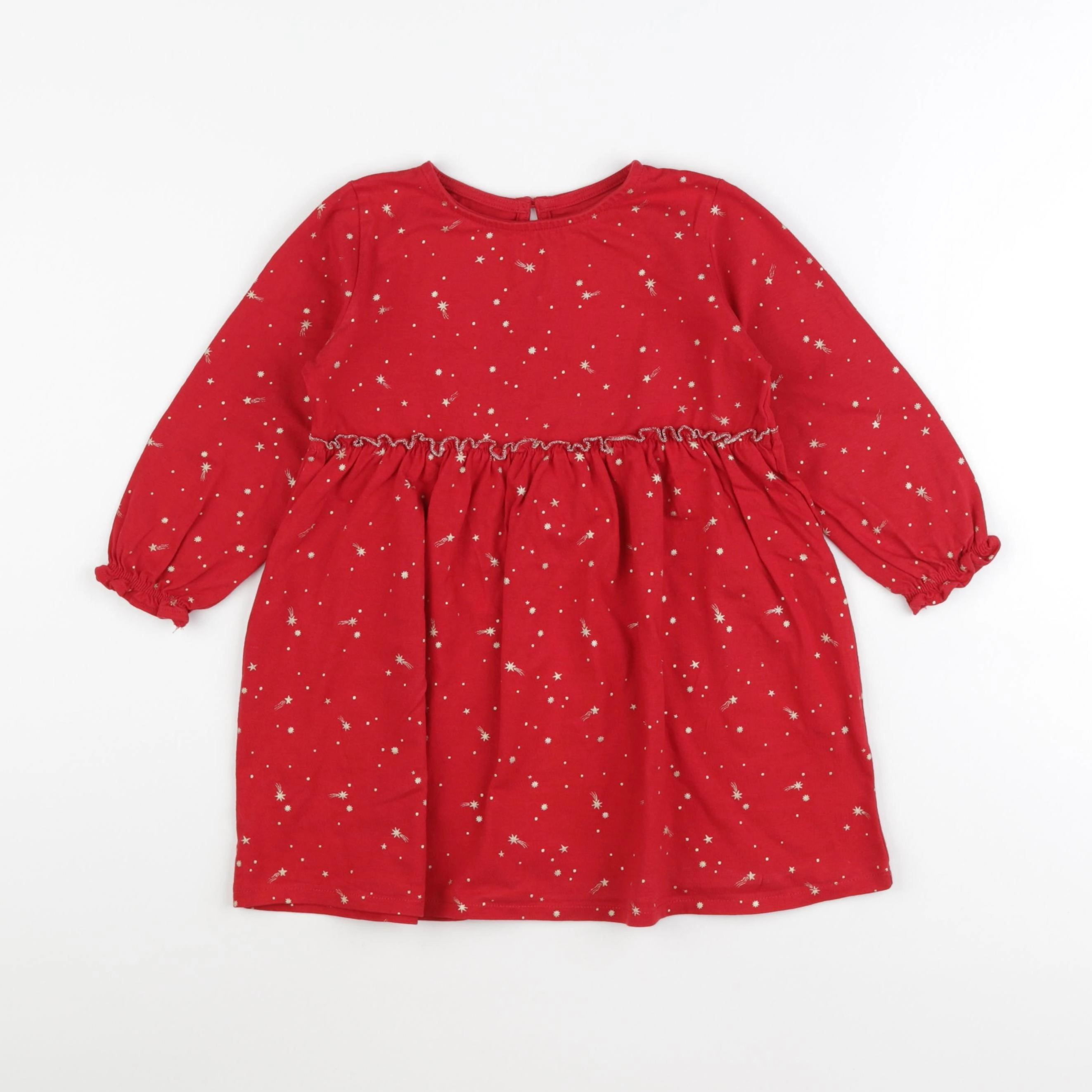 Vertbaudet - robe rouge - 4 ans