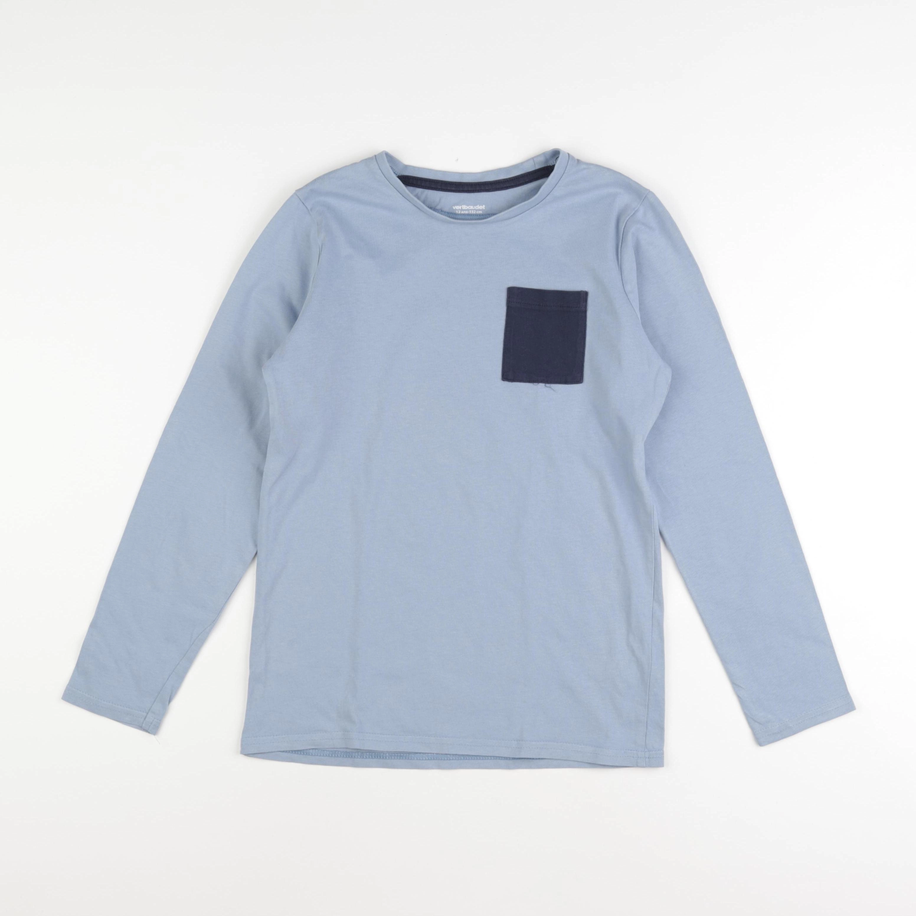 Vertbaudet - tee-shirt bleu - 12 ans