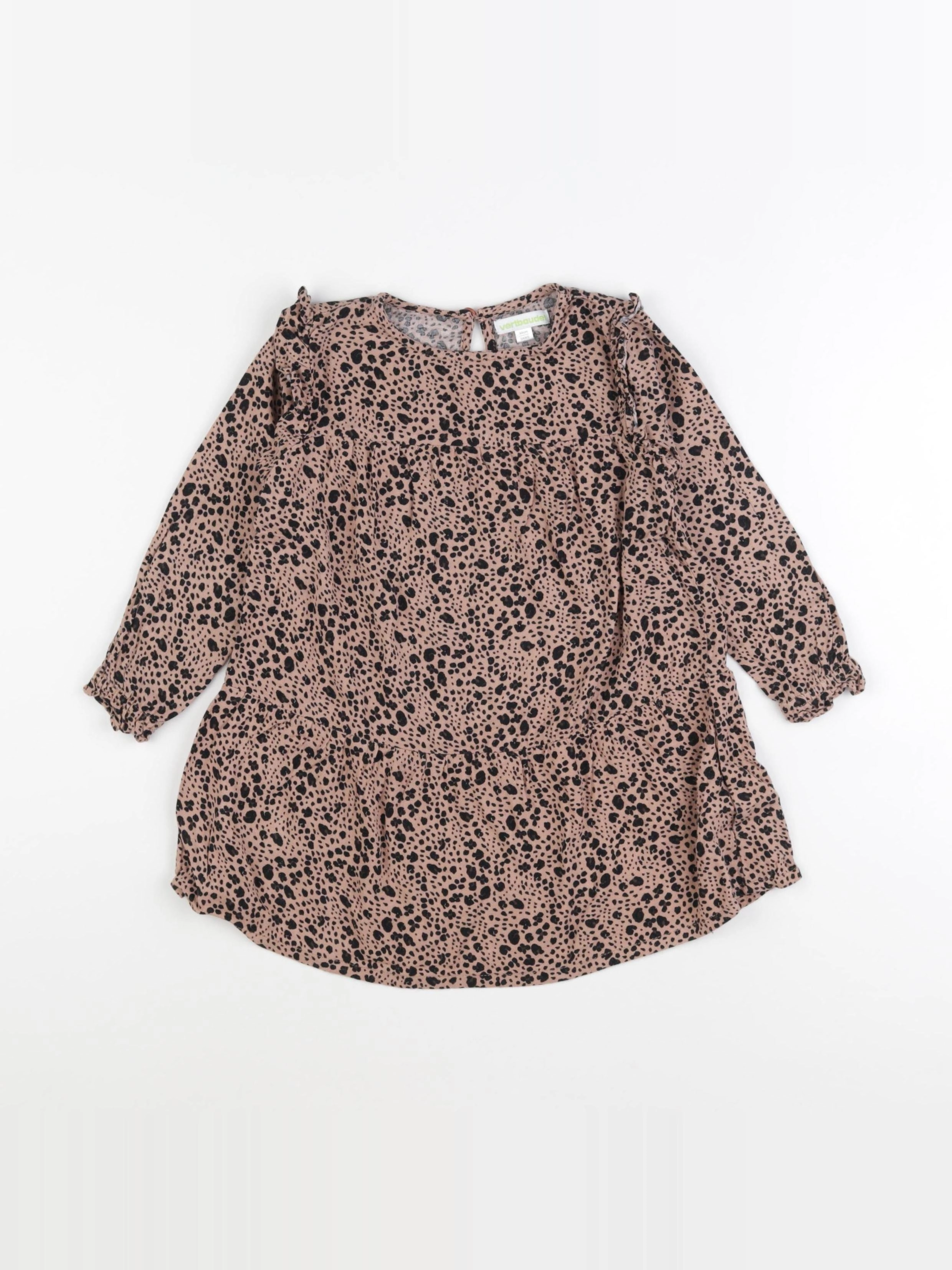 Vertbaudet - robe marron - 3 ans