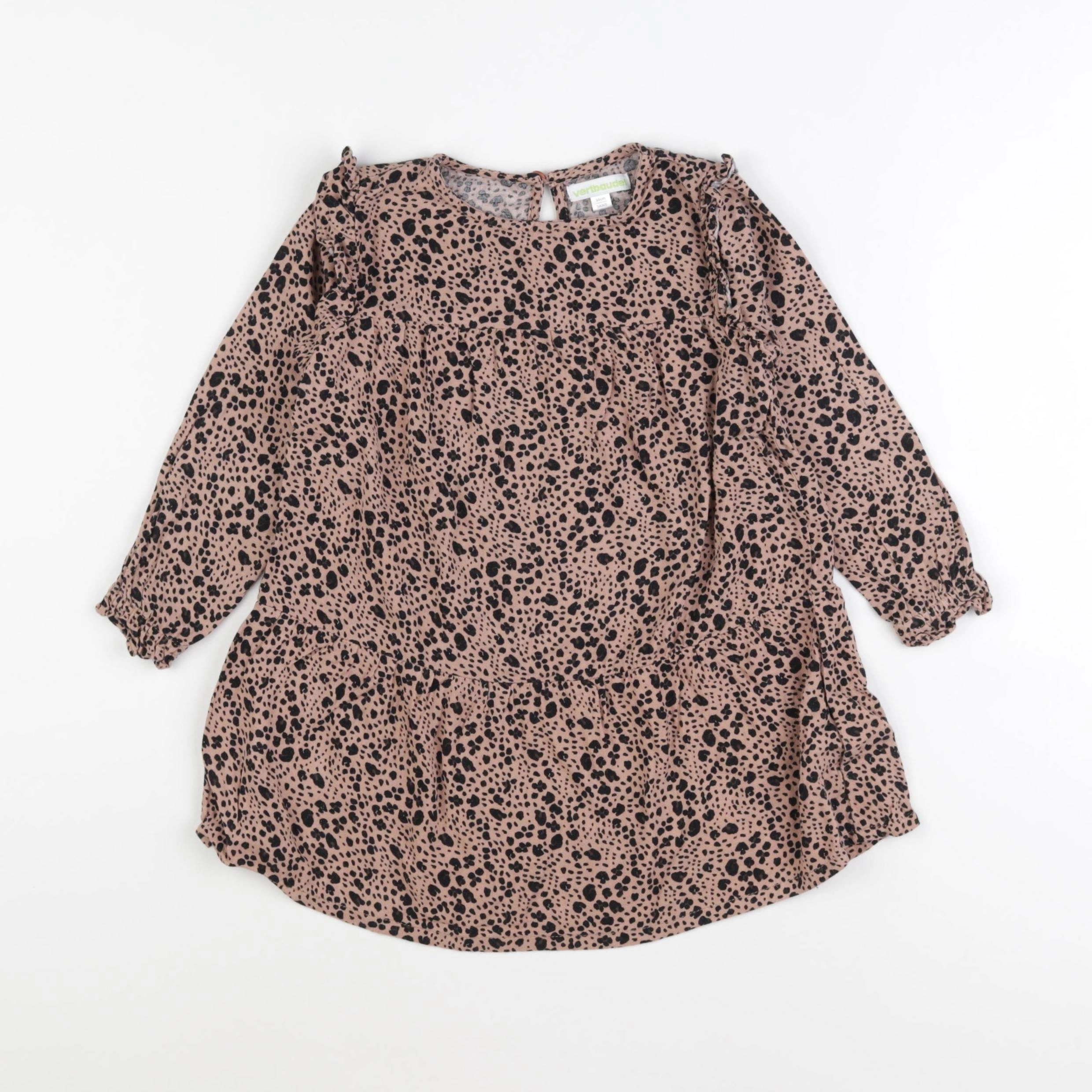 Vertbaudet - robe marron - 3 ans