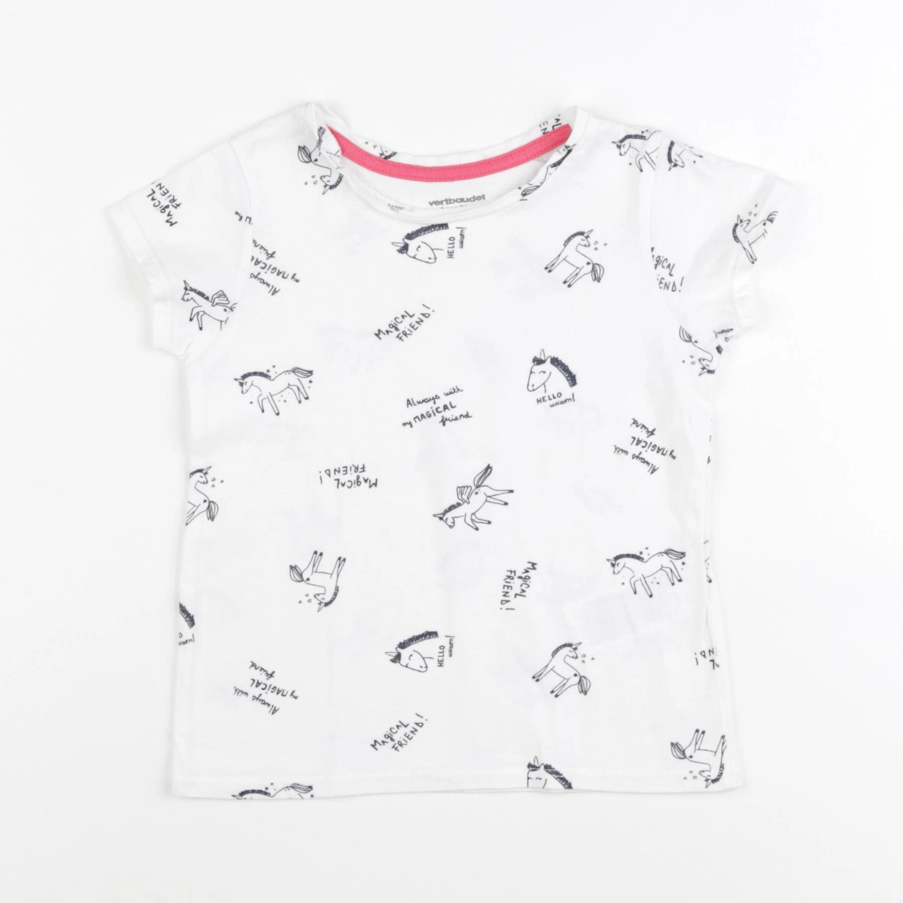 Vertbaudet - tee-shirt blanc - 3 ans